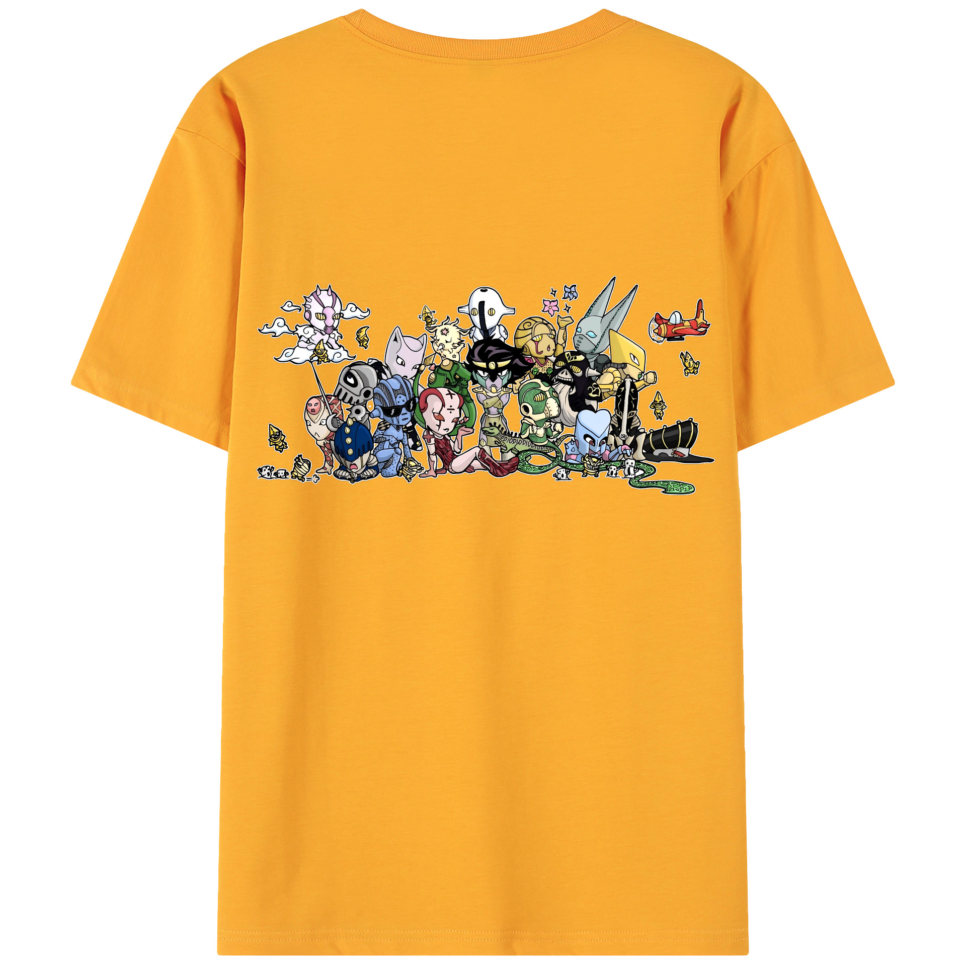 （画像用） ジョジョの奇妙な冒険 JoJo's Bizarre Adventure 綿100％ メンズ半袖Tシャツ（バックプリント） 通気性