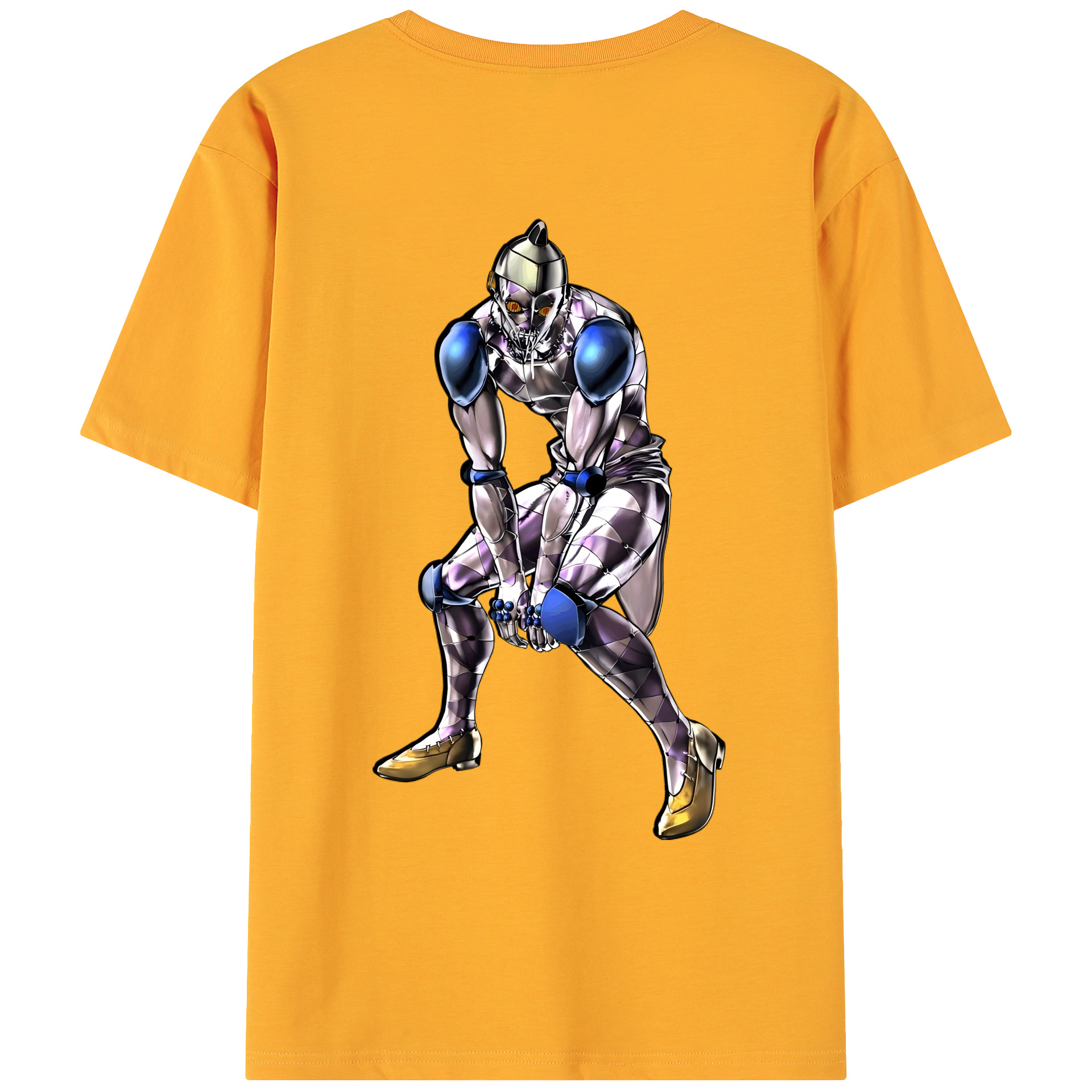 （画像用） ジョジョの奇妙な冒険 JoJo's Bizarre Adventure 綿100％ メンズ半袖Tシャツ（バックプリント） 通気性