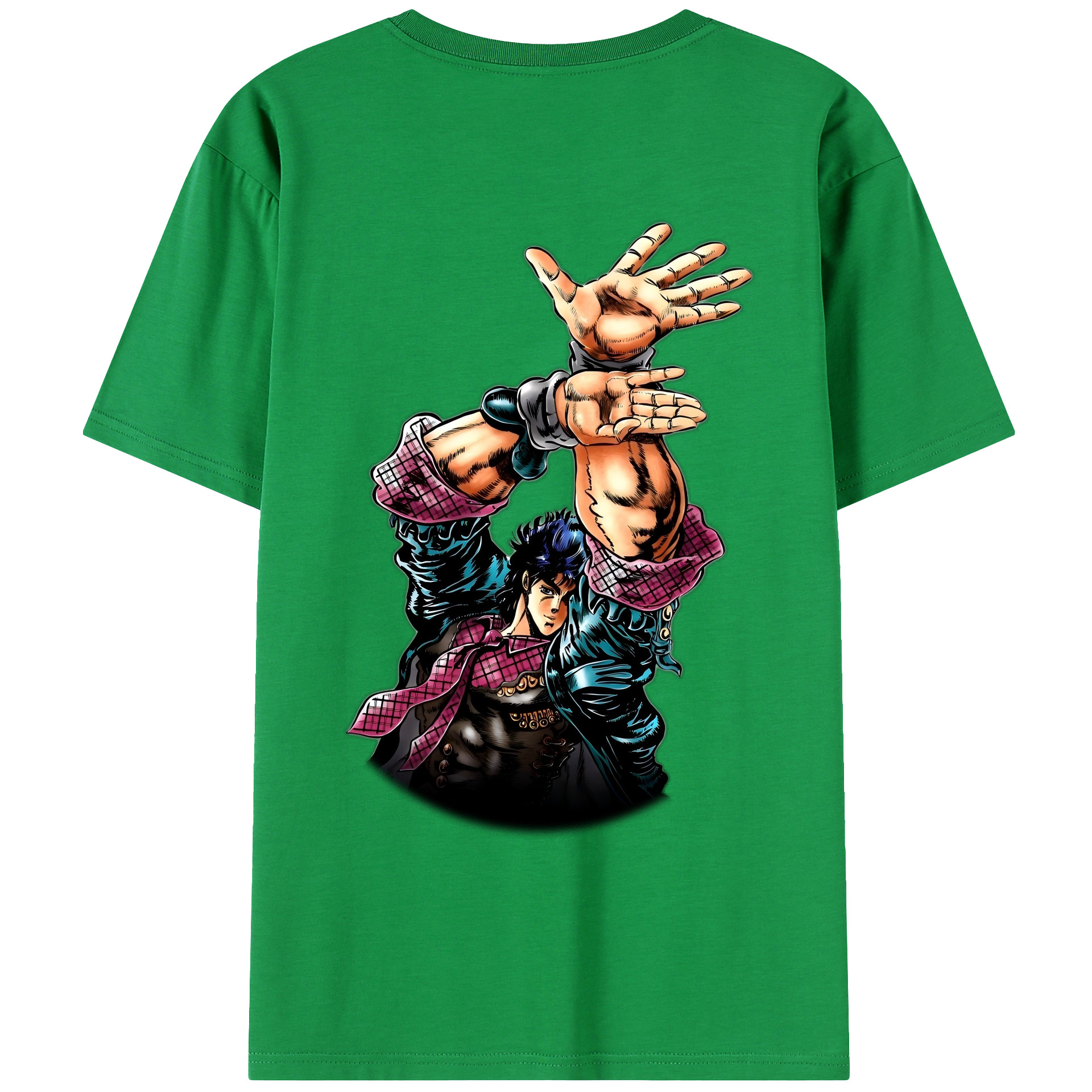 （画像用） ジョジョの奇妙な冒険 /ジョナサン?ジョースター JoJo's Bizarre Adventure Jonathan Joestar 綿100％ メンズ半袖Tシャツ（バックプリント） 通気性