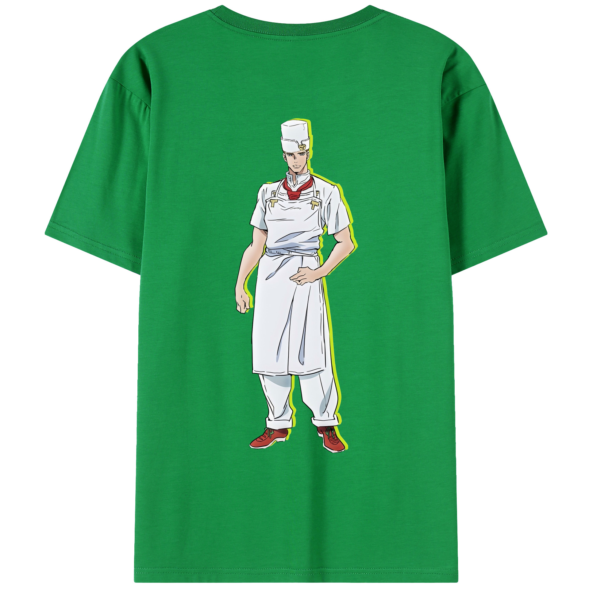 （画像用） ジョジョの奇妙な冒険 Tonio Trussardi JoJo's Bizarre Adventure トニオ?トラッサルディ 綿100％ メンズ半袖Tシャツ（バックプリント） 通気性