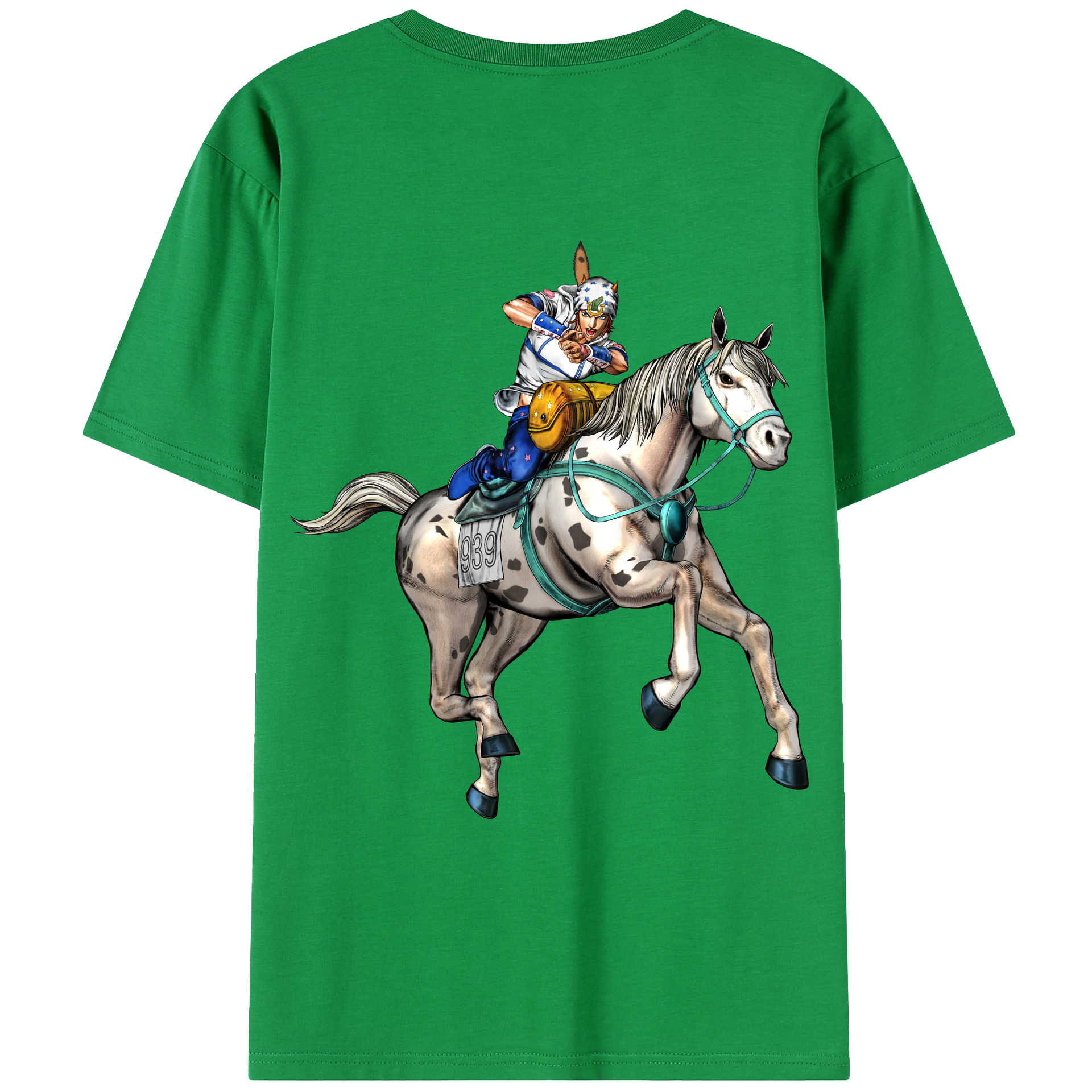 （画像用） ジョジョの奇妙な冒険 ジョナサン?ジョースター JoJo's Bizarre Adventure Jonathan Joestar 綿100％ メンズ半袖Tシャツ（バックプリント） 通気性