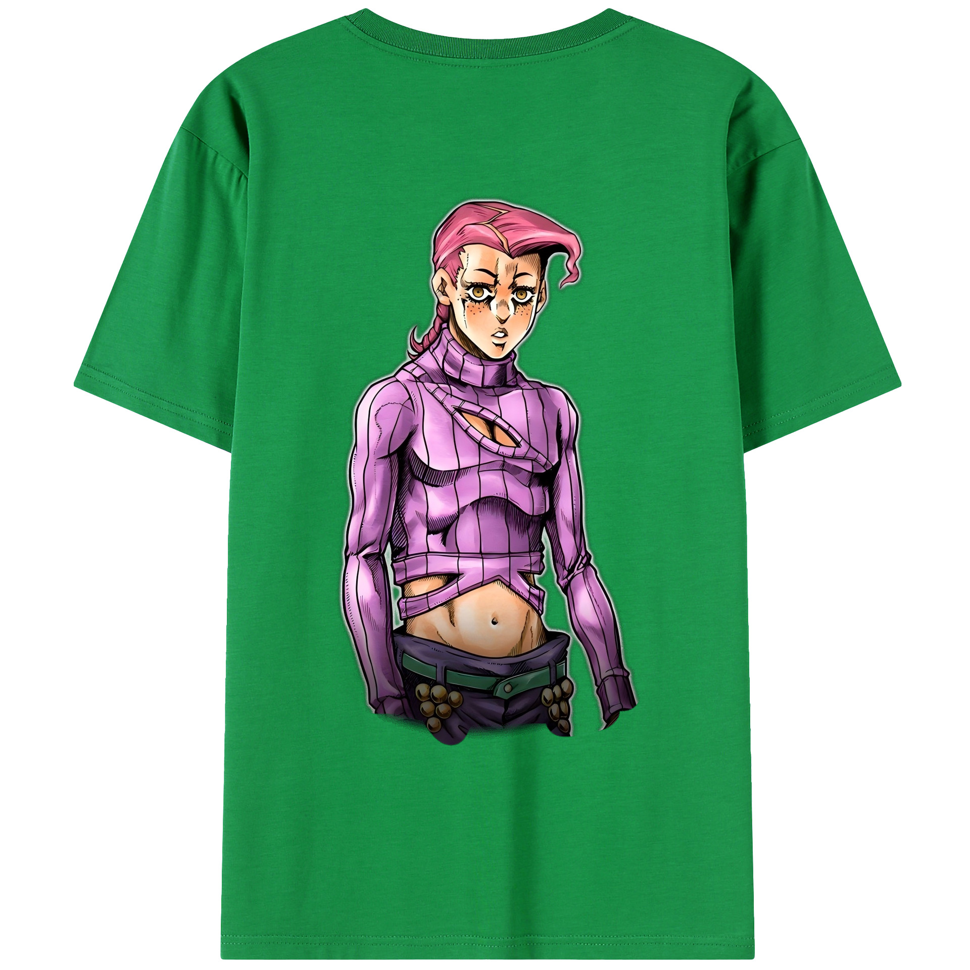 （画像用） ジョジョの奇妙な冒険 ビネガー?ドッピオ JoJo's Bizarre Adventure Vinegar Doppio 綿100％ メンズ半袖Tシャツ（バックプリント） 通気性