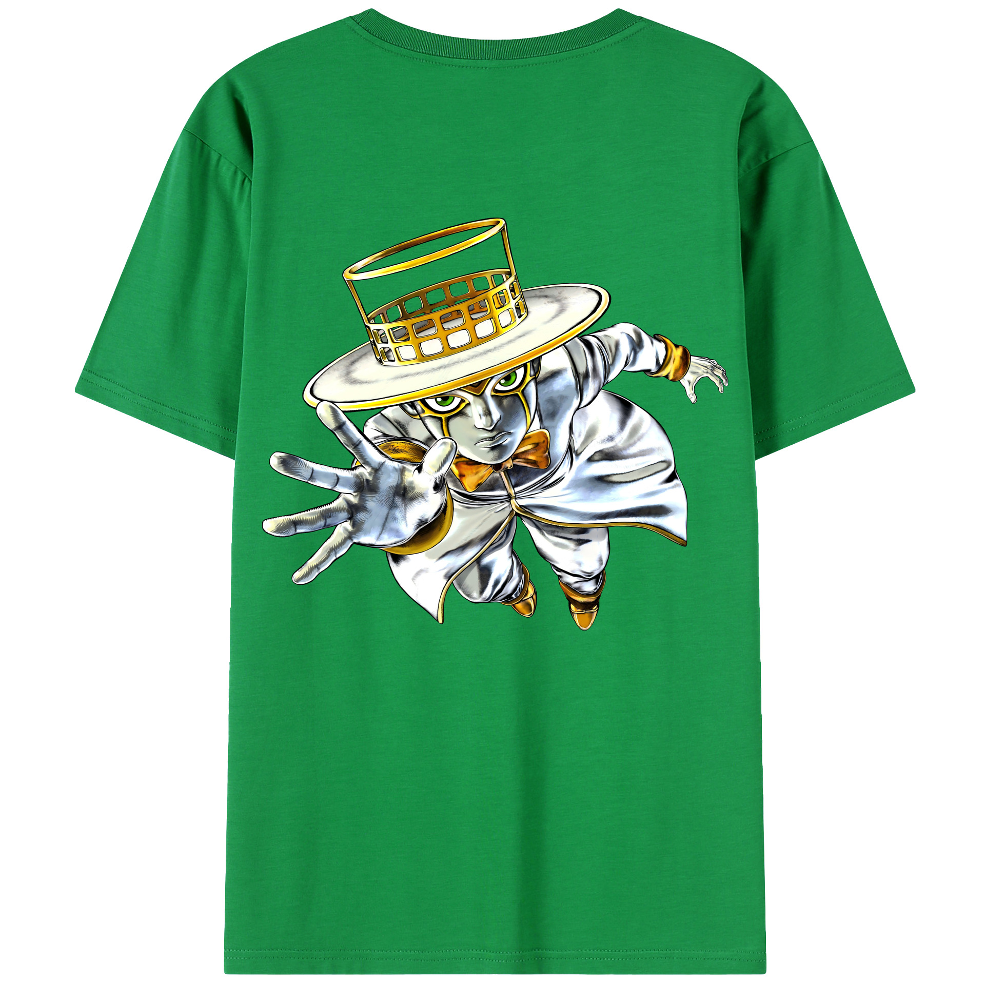 （画像用） ジョジョの奇妙な冒険 岸辺 露伴（きしべ ろはん） JoJo's Bizarre Adventure Rohan Kishibe 綿100％ メンズ半袖Tシャツ（バックプリント） 通気性
