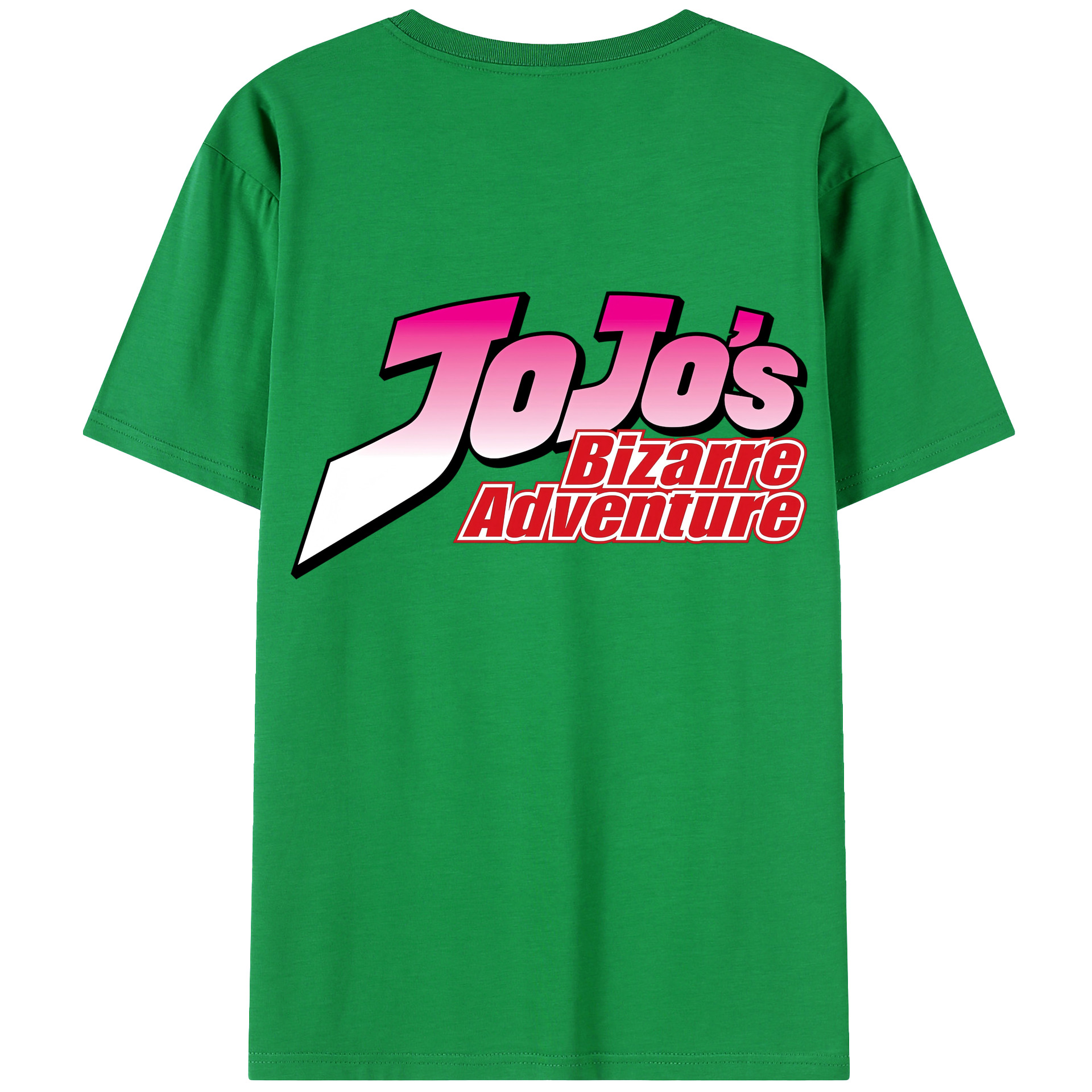 （画像用） ジョジョの奇妙な冒険 JoJo's Bizarre Adventure 綿100％ メンズ半袖Tシャツ（バックプリント） 通気性
