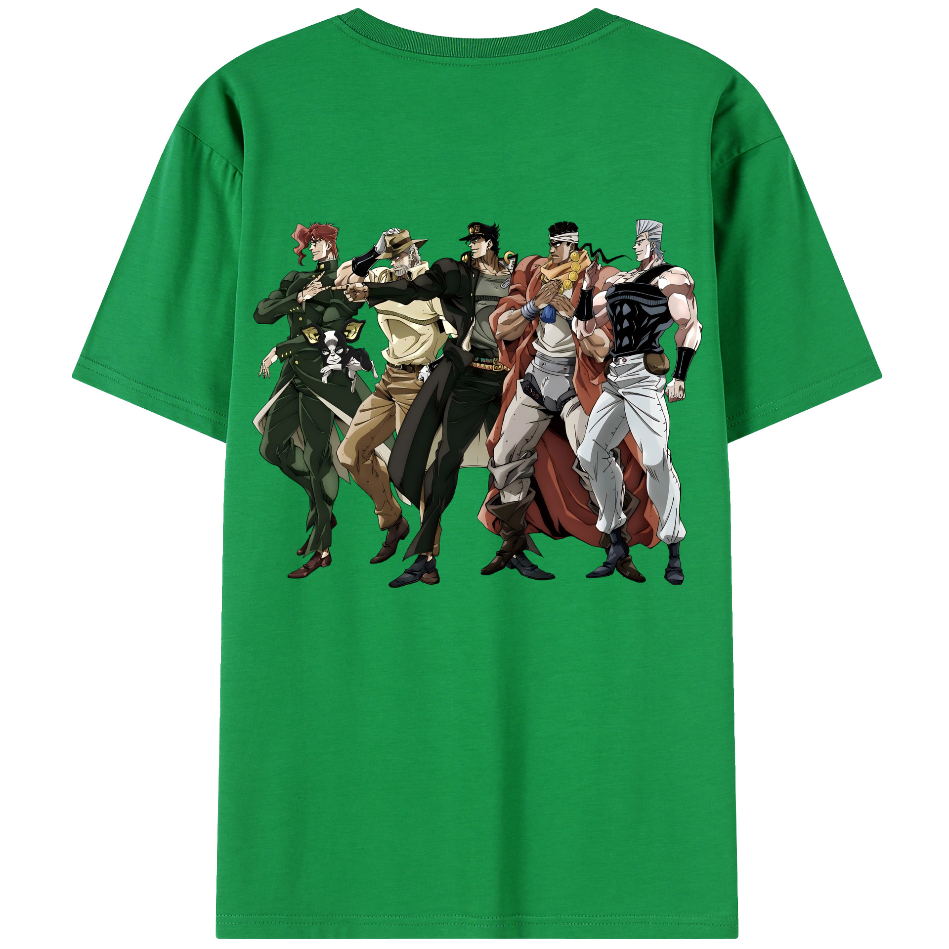 （画像用） ジョジョの奇妙な冒険 JoJo's Bizarre Adventure 綿100％ メンズ半袖Tシャツ（バックプリント） 通気性
