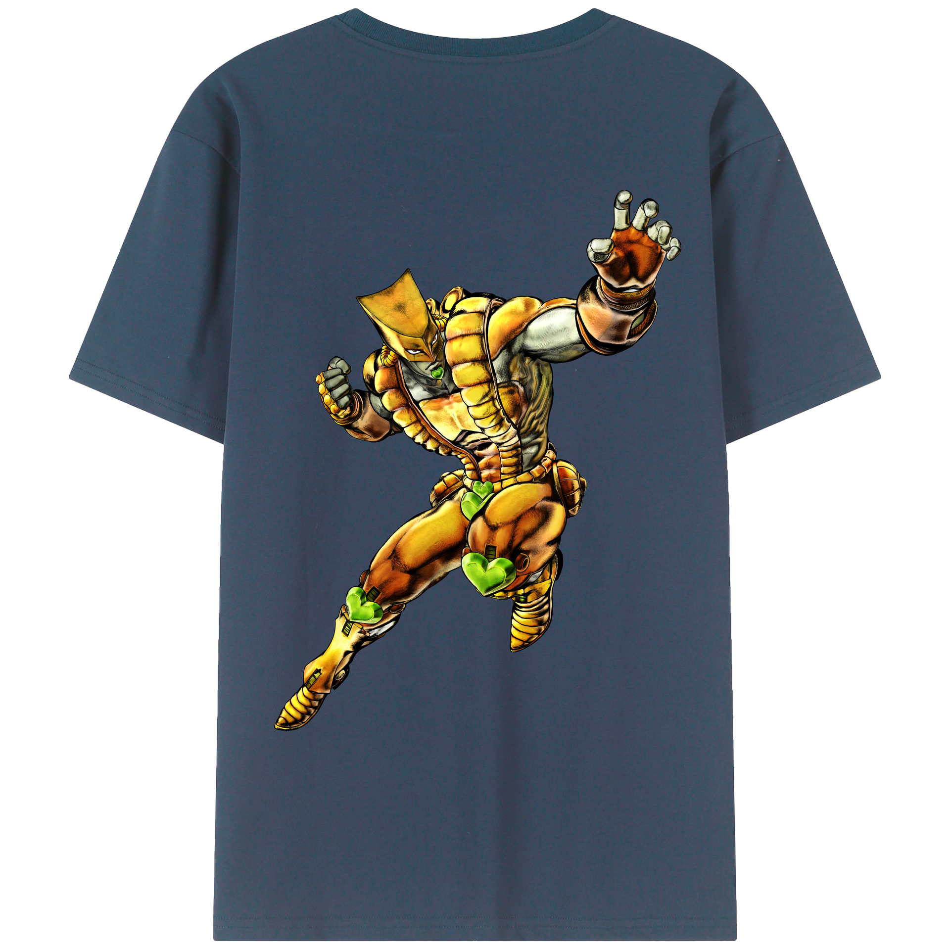 （画像用） ジョジョの奇妙な冒険 ディオ?ブランドー JoJo's Bizarre Adventure Dio Brando 綿100％ メンズ半袖Tシャツ（バックプリント） 通気性