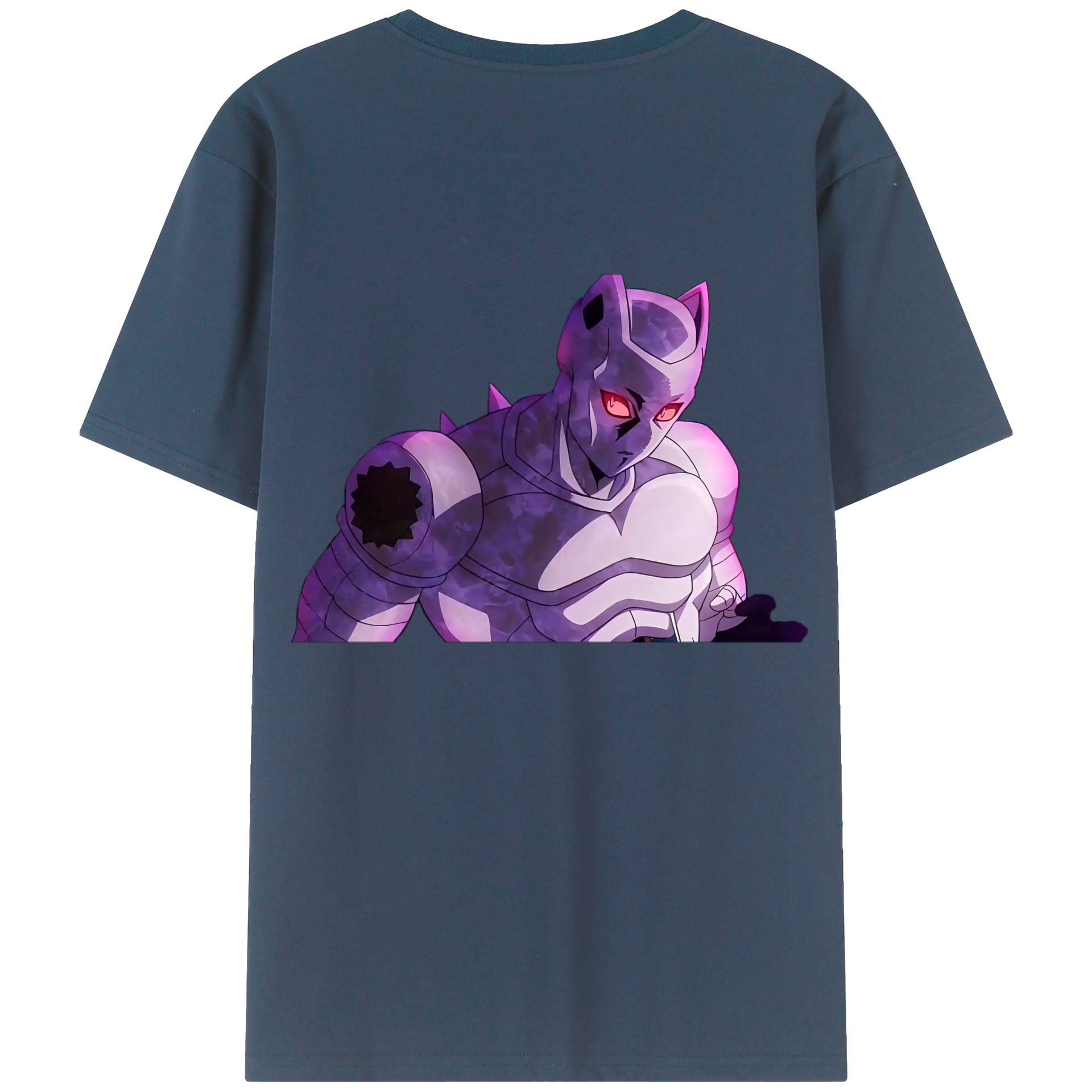 （画像用） ジョジョの奇妙な冒険 きら よしかげ JoJo's Bizarre Adventure Kira Yoshikage 綿100％ メンズ半袖Tシャツ（バックプリント） 通気性