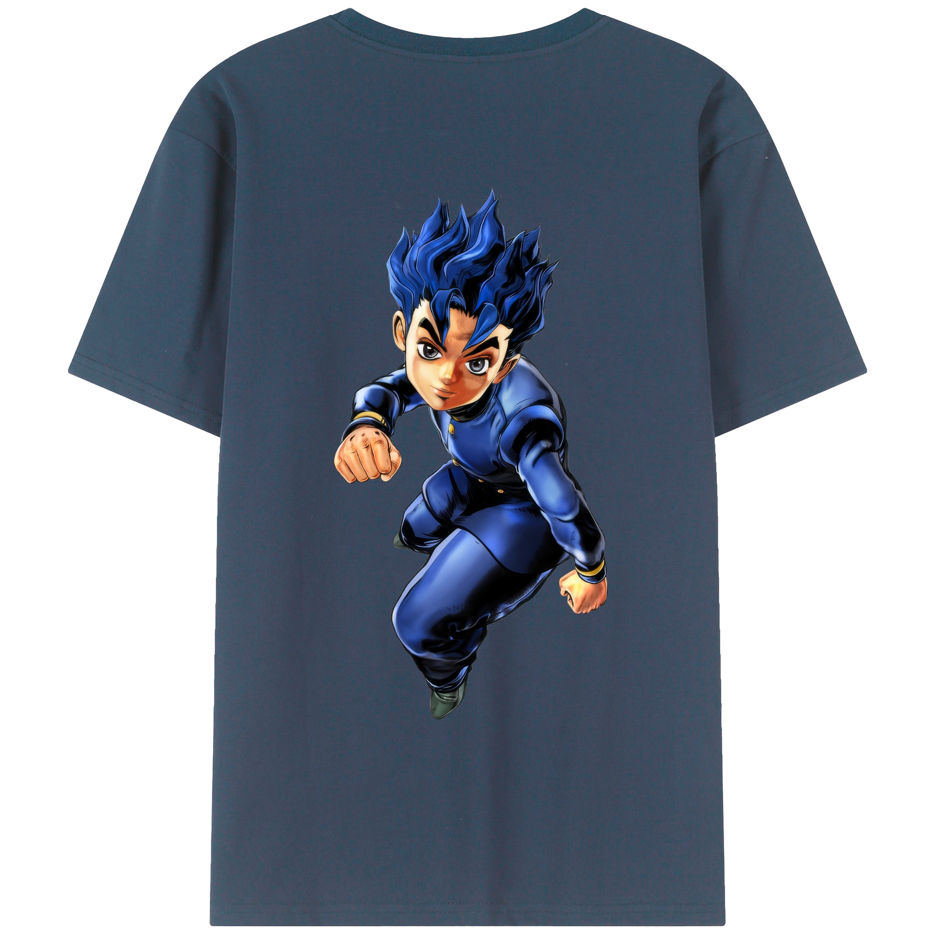 （画像用） ジョジョの奇妙な冒険 広瀨康一 JoJo's Bizarre Adventure Hirose Koichi 綿100％ メンズ半袖Tシャツ（バックプリント） 通気性