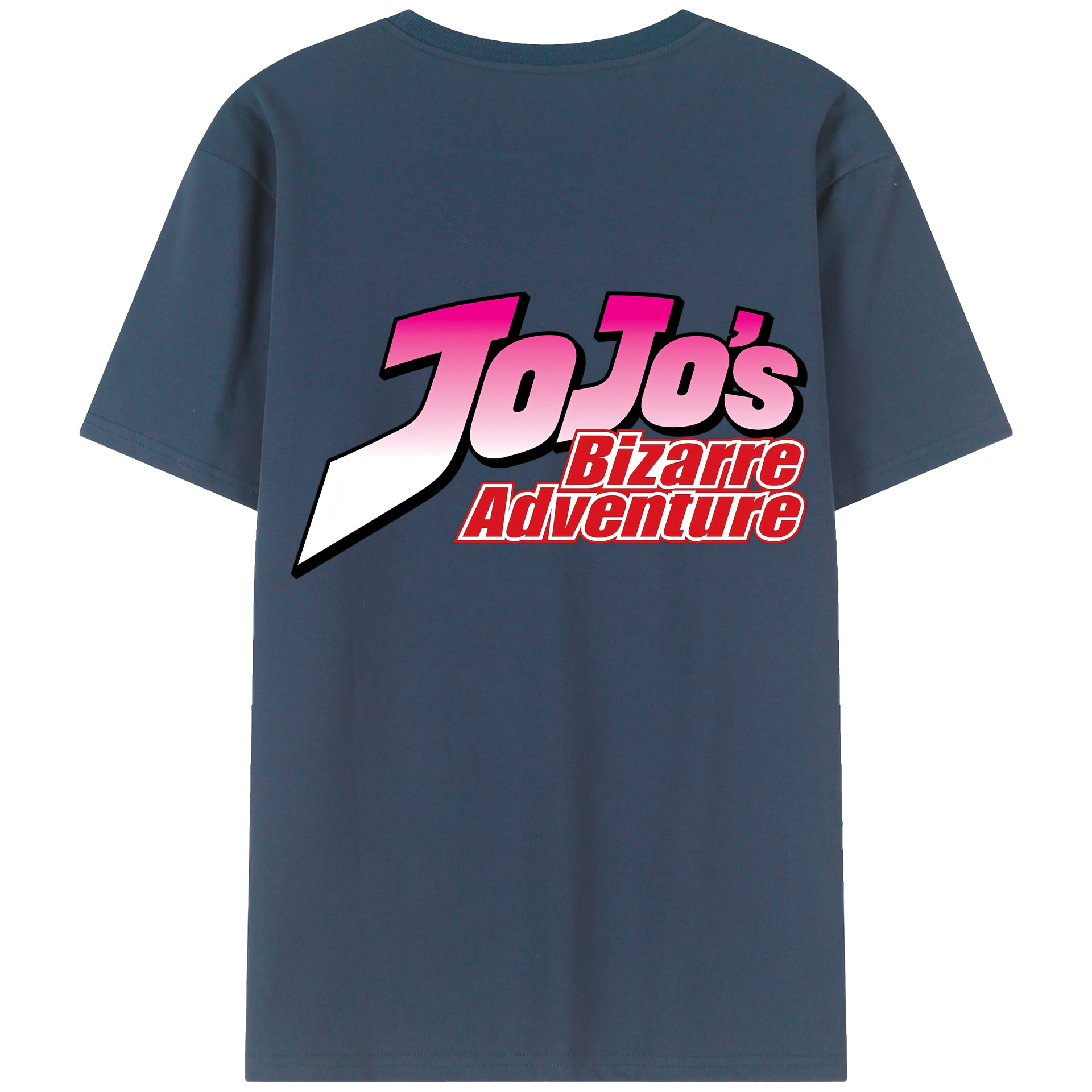 （画像用） ジョジョの奇妙な冒険 JoJo's Bizarre Adventure 綿100％ メンズ半袖Tシャツ（バックプリント） 通気性