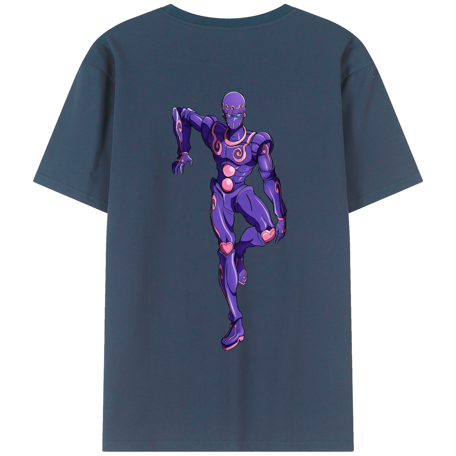 （画像用） ジョジョの奇妙な冒険 JoJo's Bizarre Adventure 綿100％ メンズ半袖Tシャツ（バックプリント） 通気性