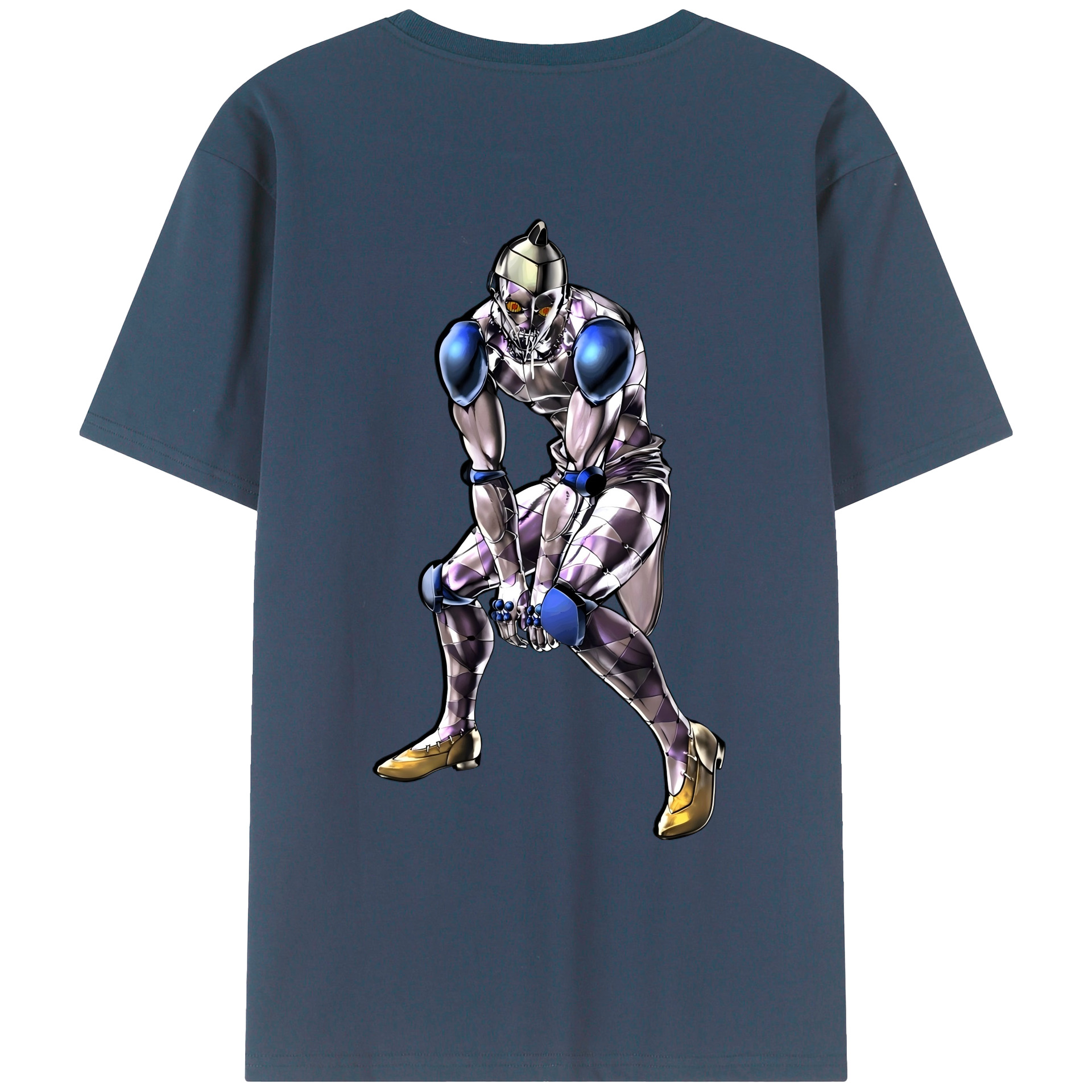 （画像用） ジョジョの奇妙な冒険 JoJo's Bizarre Adventure 綿100％ メンズ半袖Tシャツ（バックプリント） 通気性