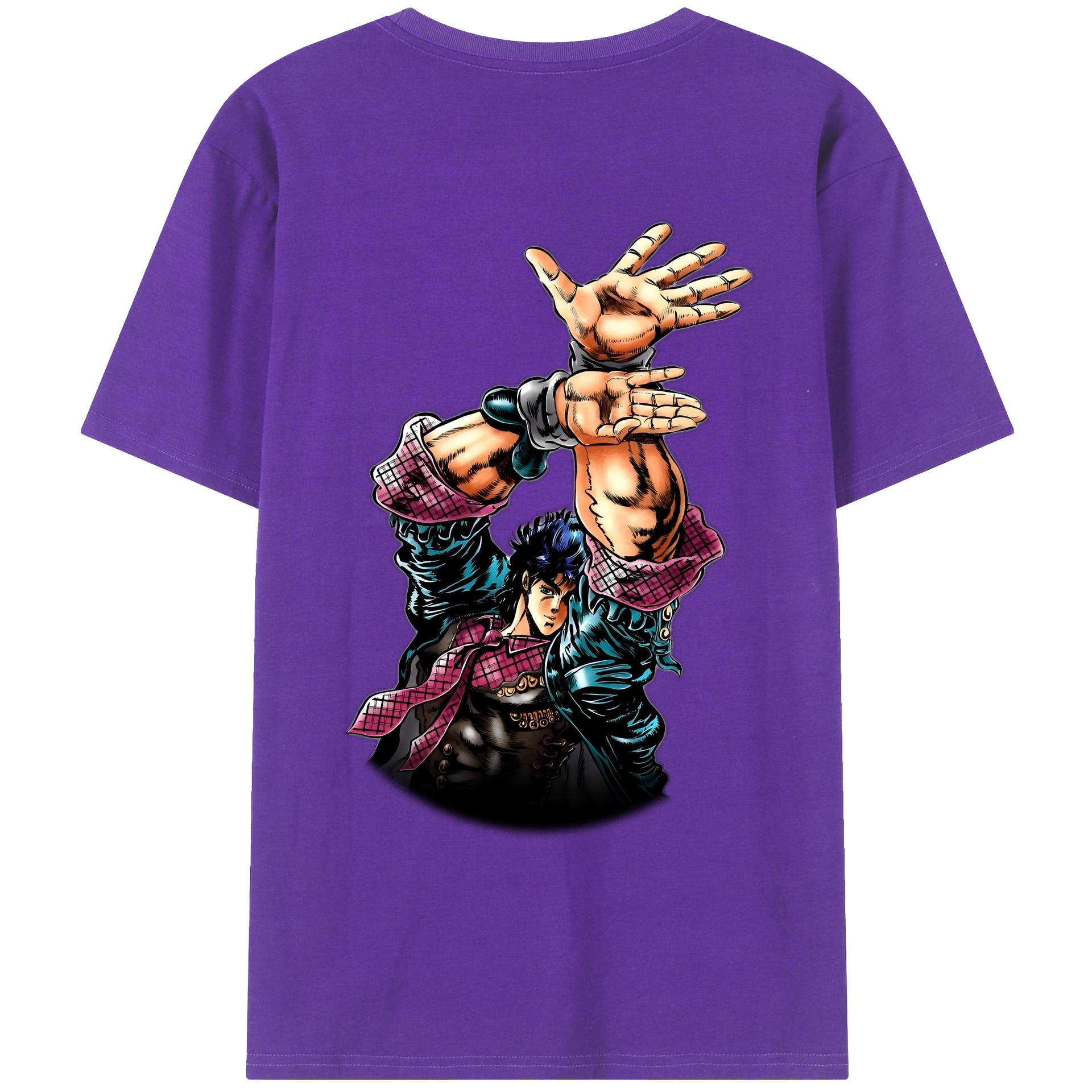 （画像用） ジョジョの奇妙な冒険 /ジョナサン?ジョースター JoJo's Bizarre Adventure Jonathan Joestar 綿100％ メンズ半袖Tシャツ（バックプリント） 通気性