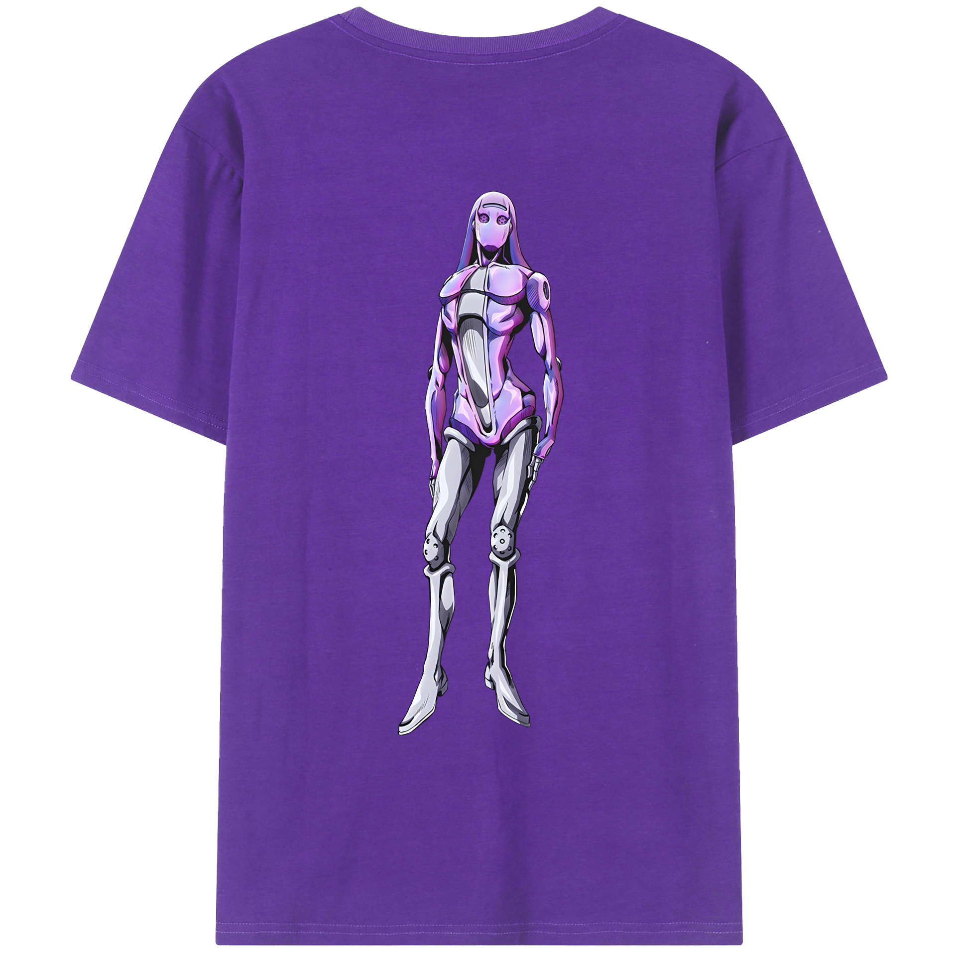 （画像用） ジョジョの奇妙な冒険 JoJo's Bizarre Adventure 綿100％ メンズ半袖Tシャツ（バックプリント） 通気性