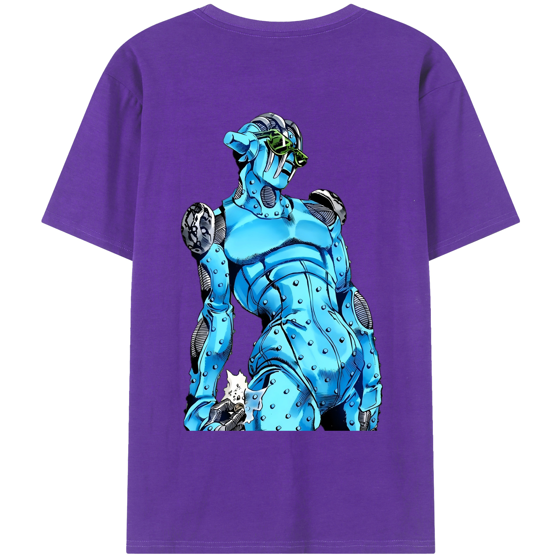 （画像用） ジョジョの奇妙な冒険 JoJo's Bizarre Adventure 綿100％ メンズ半袖Tシャツ（バックプリント） 通気性