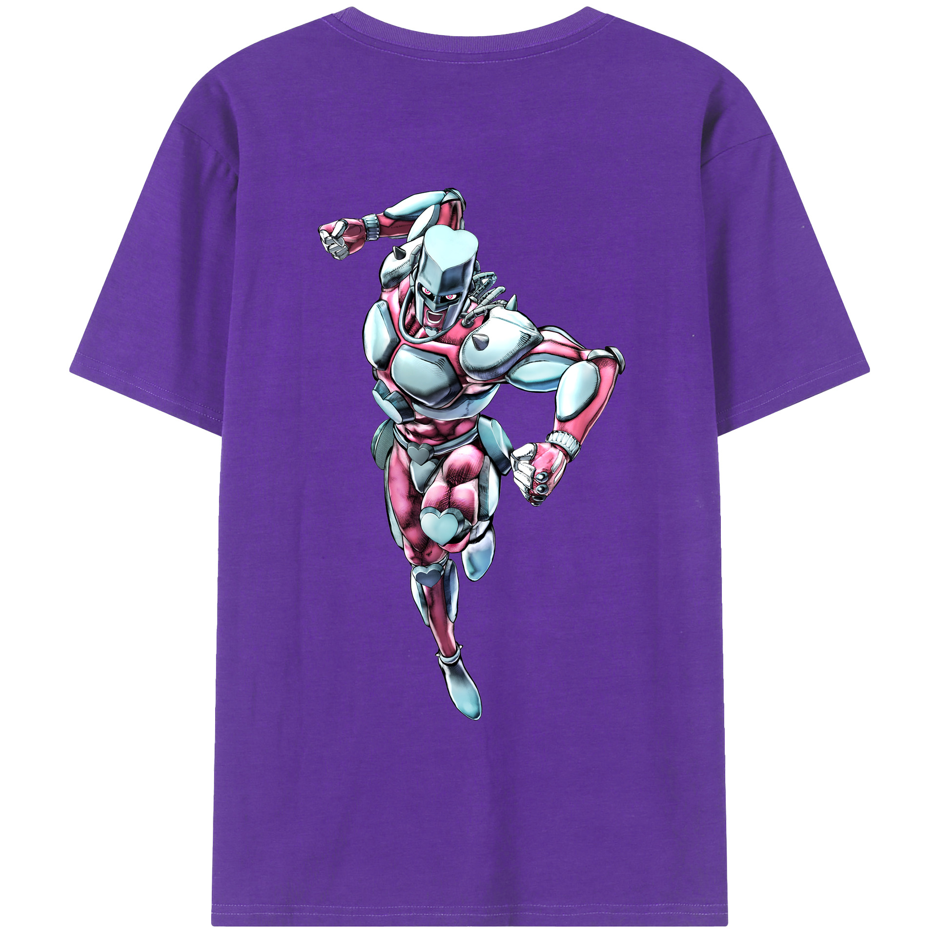 （画像用） ジョジョの奇妙な冒険 ひがしかた じょうすけ JoJo's Bizarre Adventure Higashikata Josuke 綿100％ メンズ半袖Tシャツ（バックプリント） 通気性