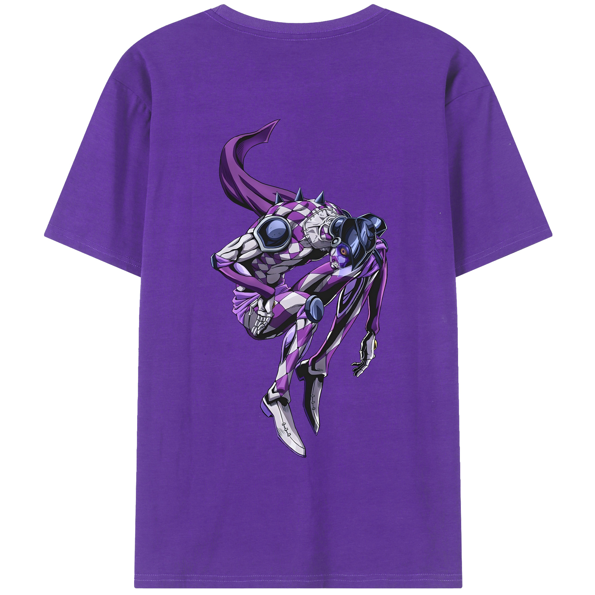（画像用） ジョジョの奇妙な冒険 パンナコッタ?フー JoJo's Bizarre Adventure Pannacotta Fugo 綿100％ メンズ半袖Tシャツ（バックプリント） 通気性