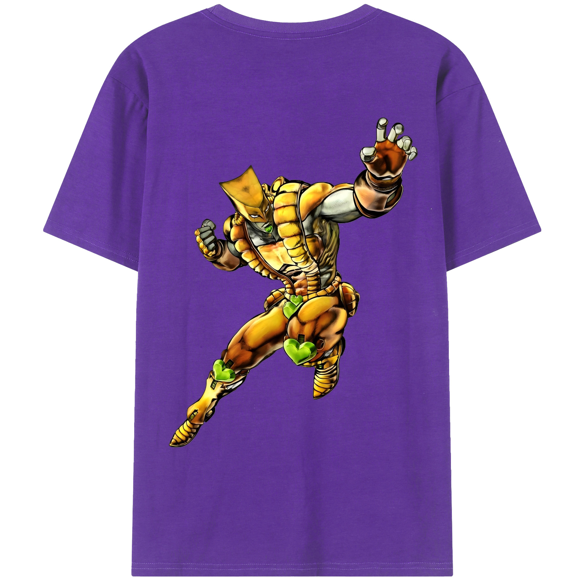 （画像用） ジョジョの奇妙な冒険 ディオ?ブランドー JoJo's Bizarre Adventure Dio Brando 綿100％ メンズ半袖Tシャツ（バックプリント） 通気性