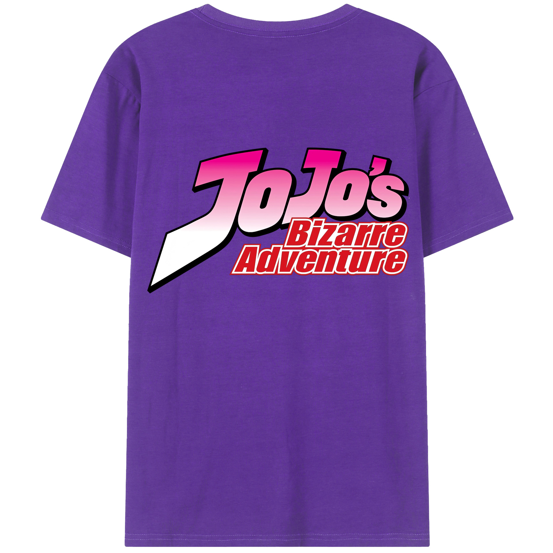 （画像用） ジョジョの奇妙な冒険 JoJo's Bizarre Adventure 綿100％ メンズ半袖Tシャツ（バックプリント） 通気性