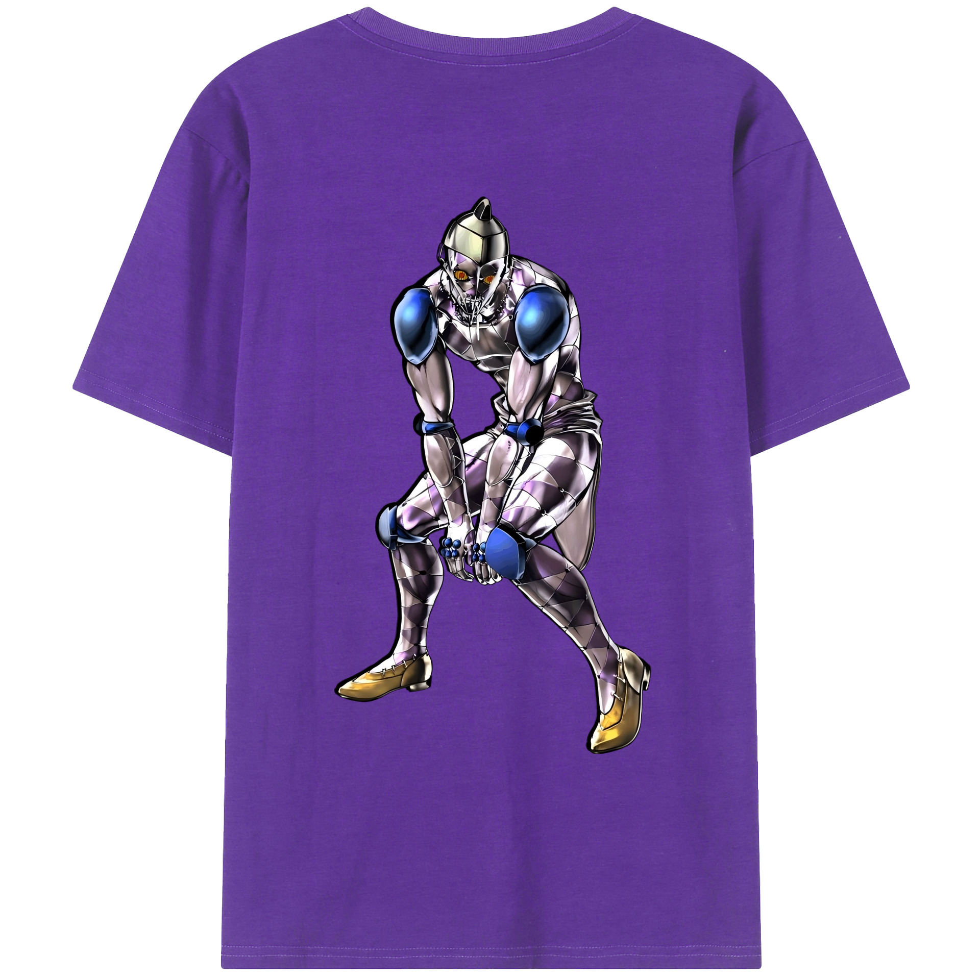 （画像用） ジョジョの奇妙な冒険 JoJo's Bizarre Adventure 綿100％ メンズ半袖Tシャツ（バックプリント） 通気性