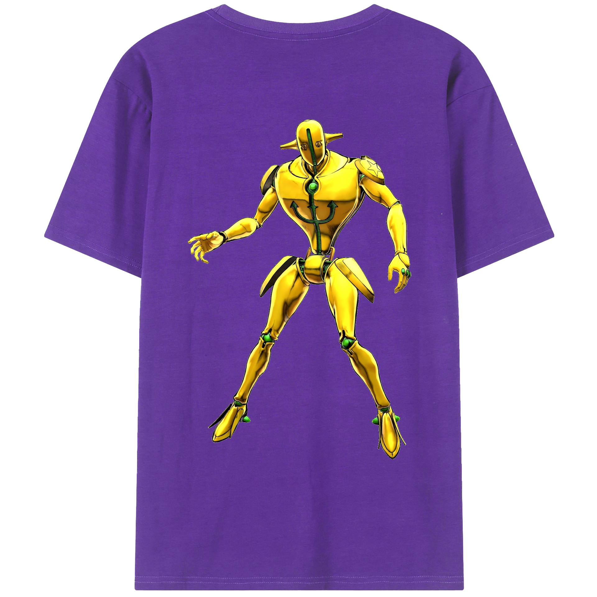 （画像用） ジョジョの奇妙な冒険 JoJo's Bizarre Adventure 綿100％ メンズ半袖Tシャツ（バックプリント） 通気性