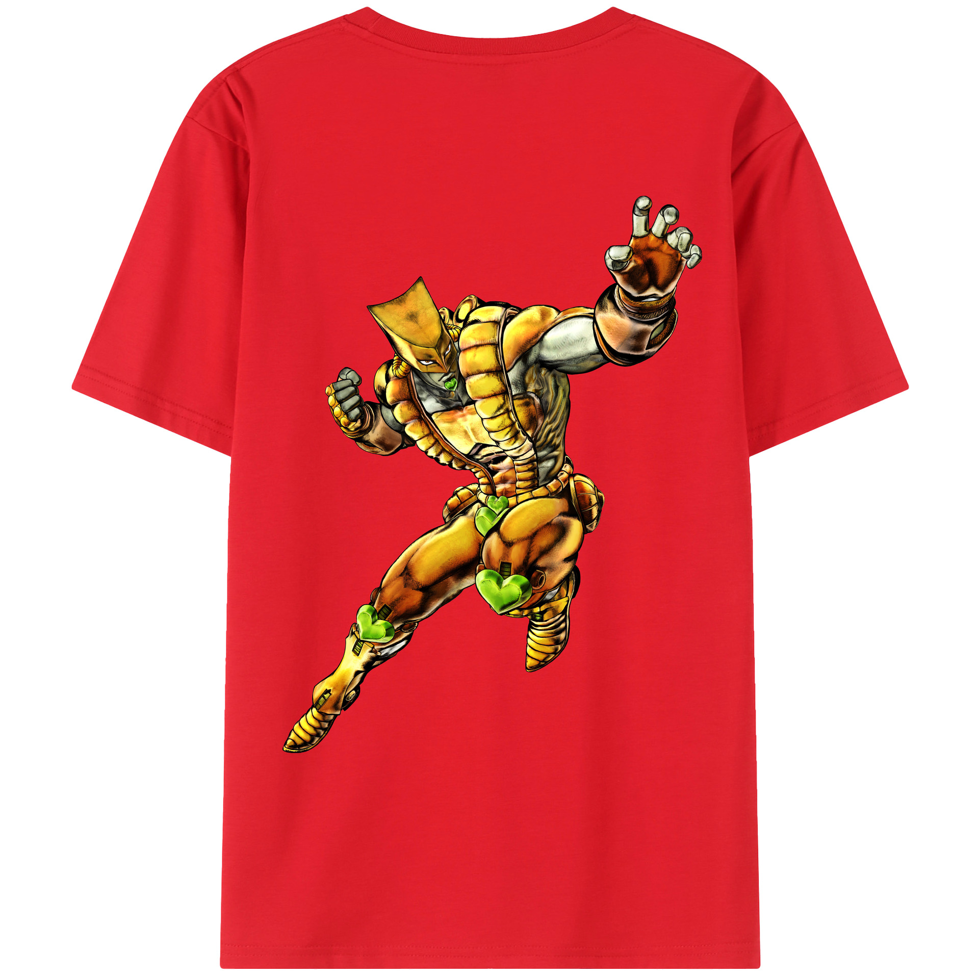（画像用） ジョジョの奇妙な冒険 ディオ?ブランドー JoJo's Bizarre Adventure Dio Brando 綿100％ メンズ半袖Tシャツ（バックプリント） 通気性