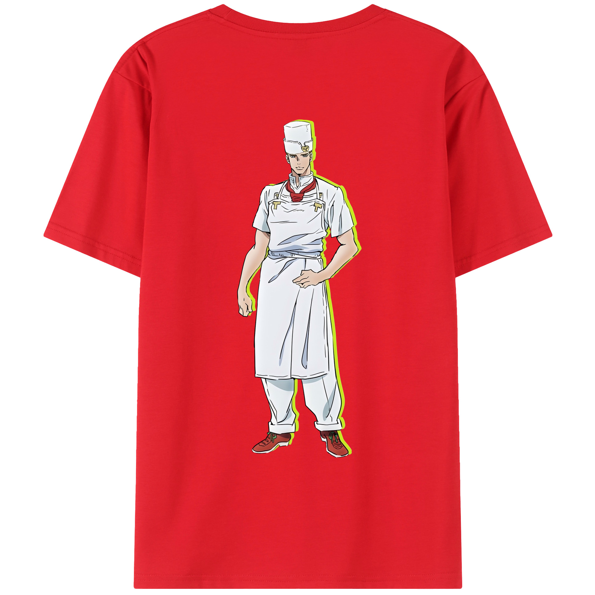 （画像用） ジョジョの奇妙な冒険 Tonio Trussardi JoJo's Bizarre Adventure トニオ?トラッサルディ 綿100％ メンズ半袖Tシャツ（バックプリント） 通気性