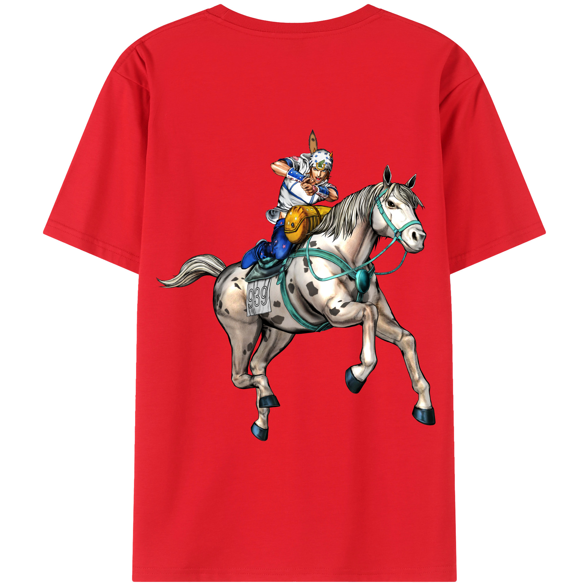 （画像用） ジョジョの奇妙な冒険 ジョナサン?ジョースター JoJo's Bizarre Adventure Jonathan Joestar 綿100％ メンズ半袖Tシャツ（バックプリント） 通気性