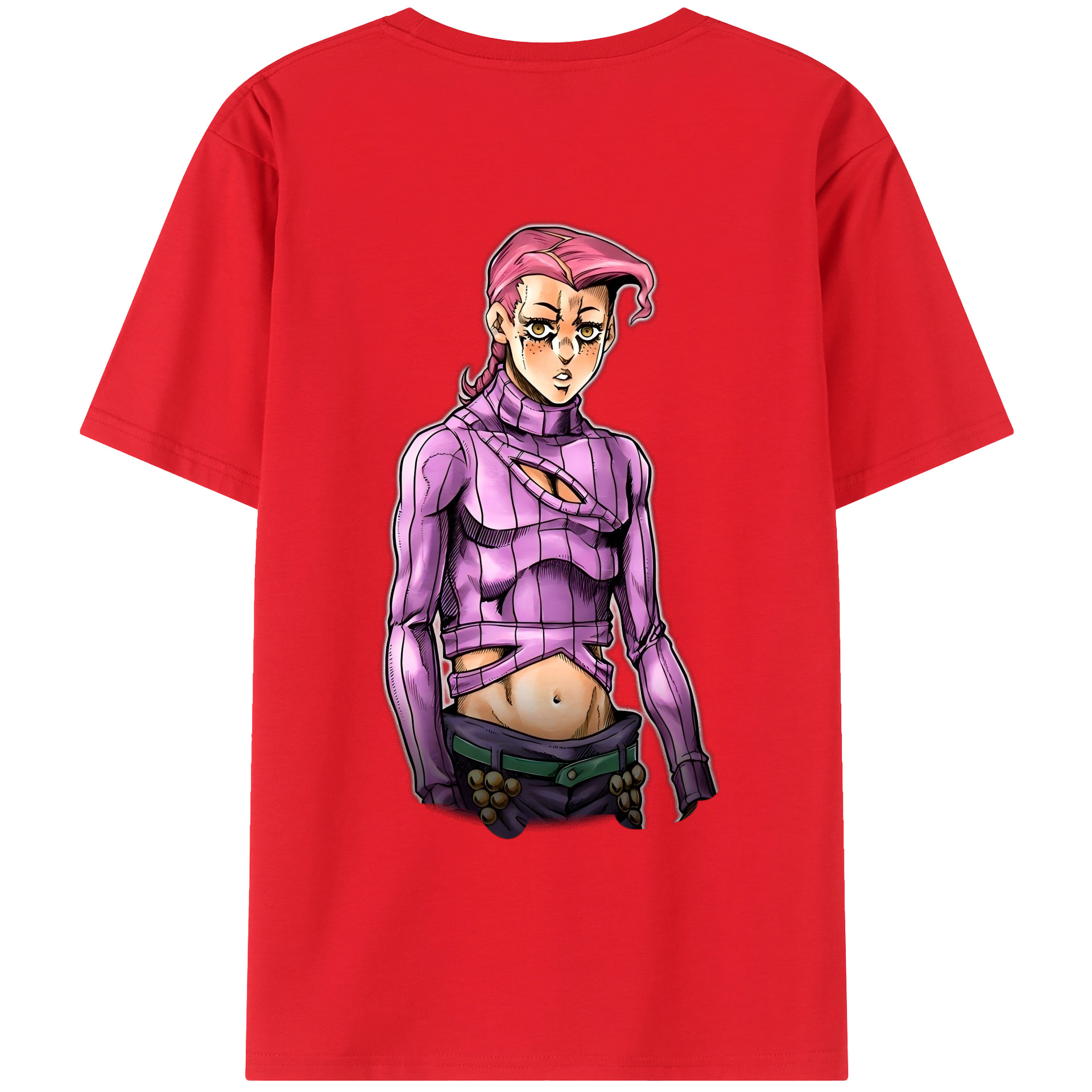 （画像用） ジョジョの奇妙な冒険 ビネガー?ドッピオ JoJo's Bizarre Adventure Vinegar Doppio 綿100％ メンズ半袖Tシャツ（バックプリント） 通気性