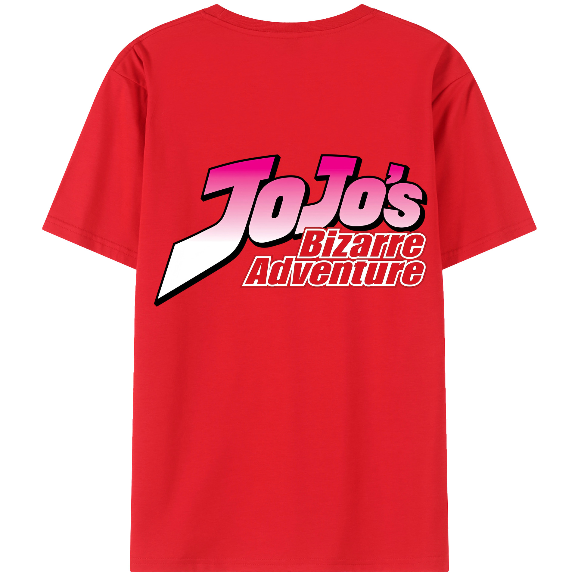 （画像用） ジョジョの奇妙な冒険 JoJo's Bizarre Adventure 綿100％ メンズ半袖Tシャツ（バックプリント） 通気性