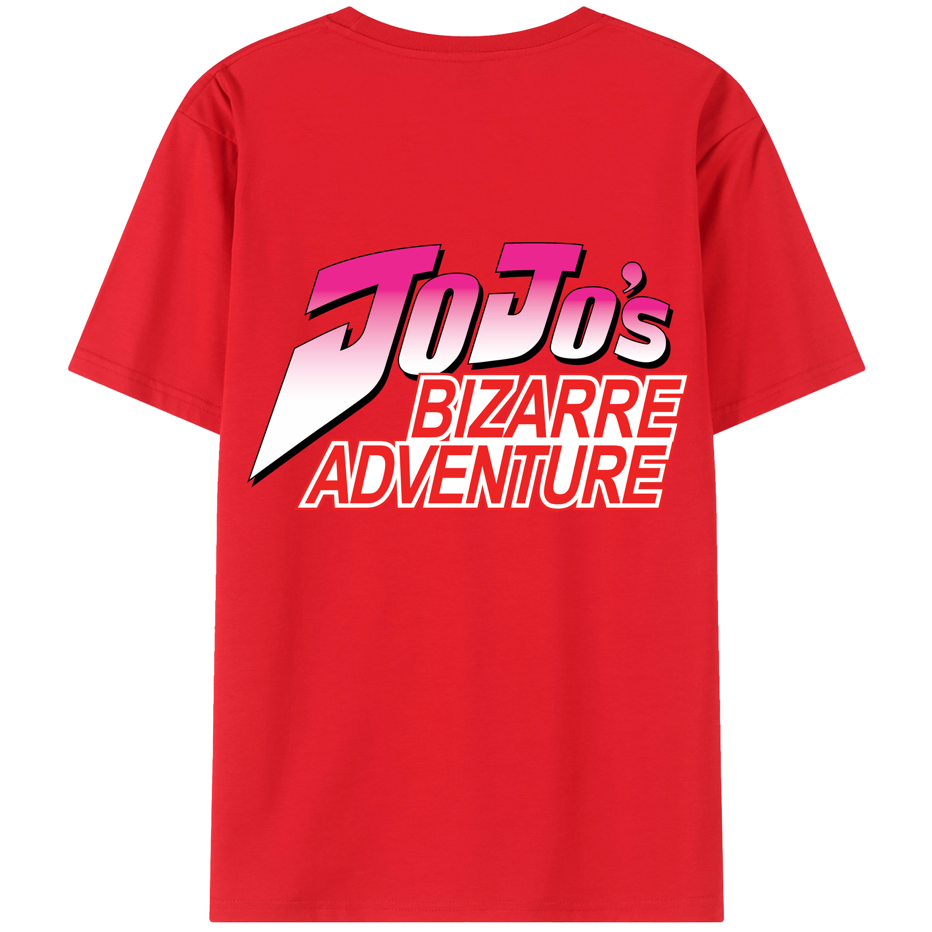 （画像用） ジョジョの奇妙な冒険 JoJo's Bizarre Adventure 綿100％ メンズ半袖Tシャツ（バックプリント） 通気性