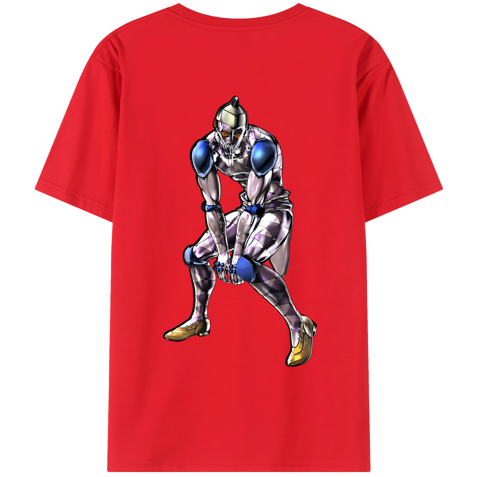 （画像用） ジョジョの奇妙な冒険 JoJo's Bizarre Adventure 綿100％ メンズ半袖Tシャツ（バックプリント） 通気性