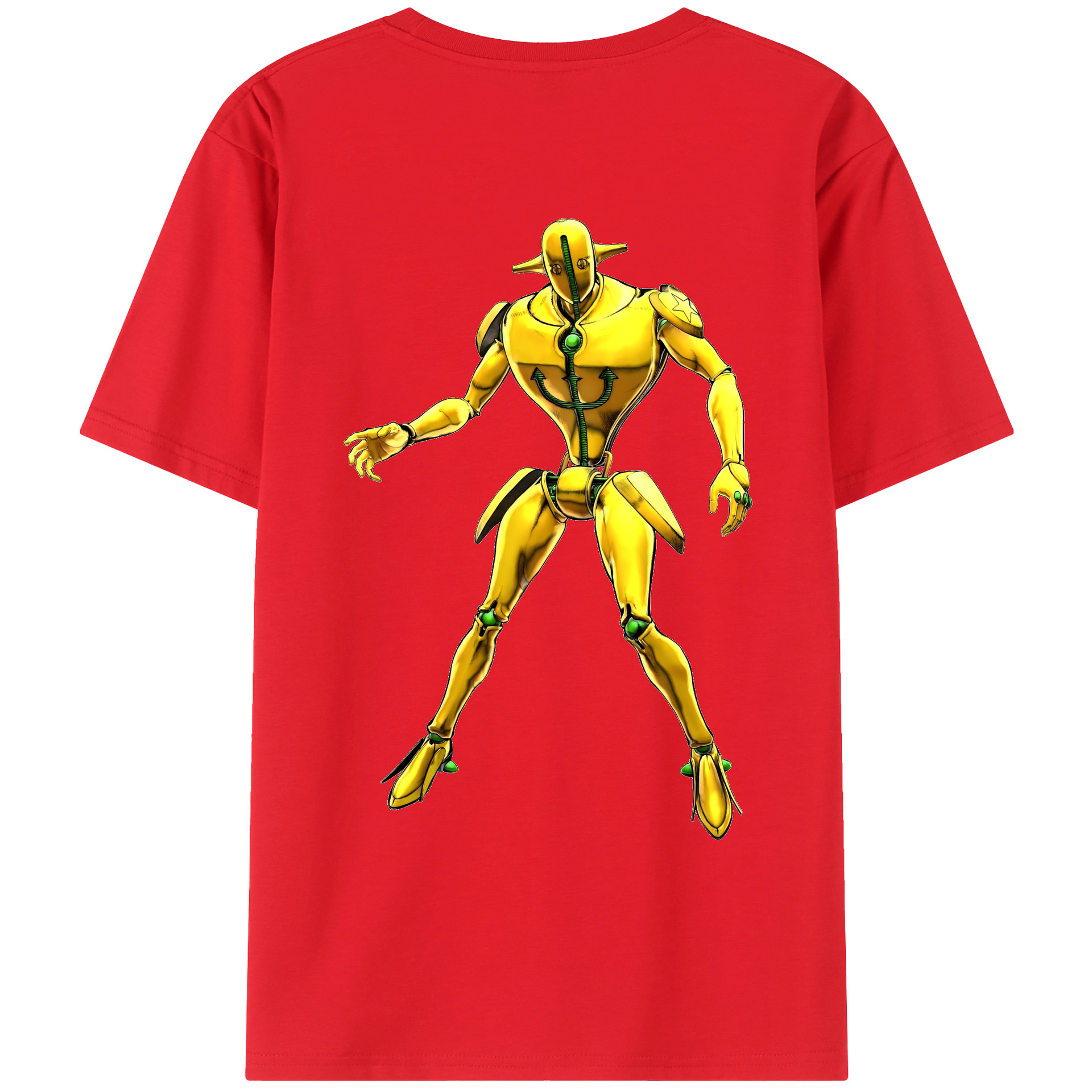 （画像用） ジョジョの奇妙な冒険 JoJo's Bizarre Adventure 綿100％ メンズ半袖Tシャツ（バックプリント） 通気性