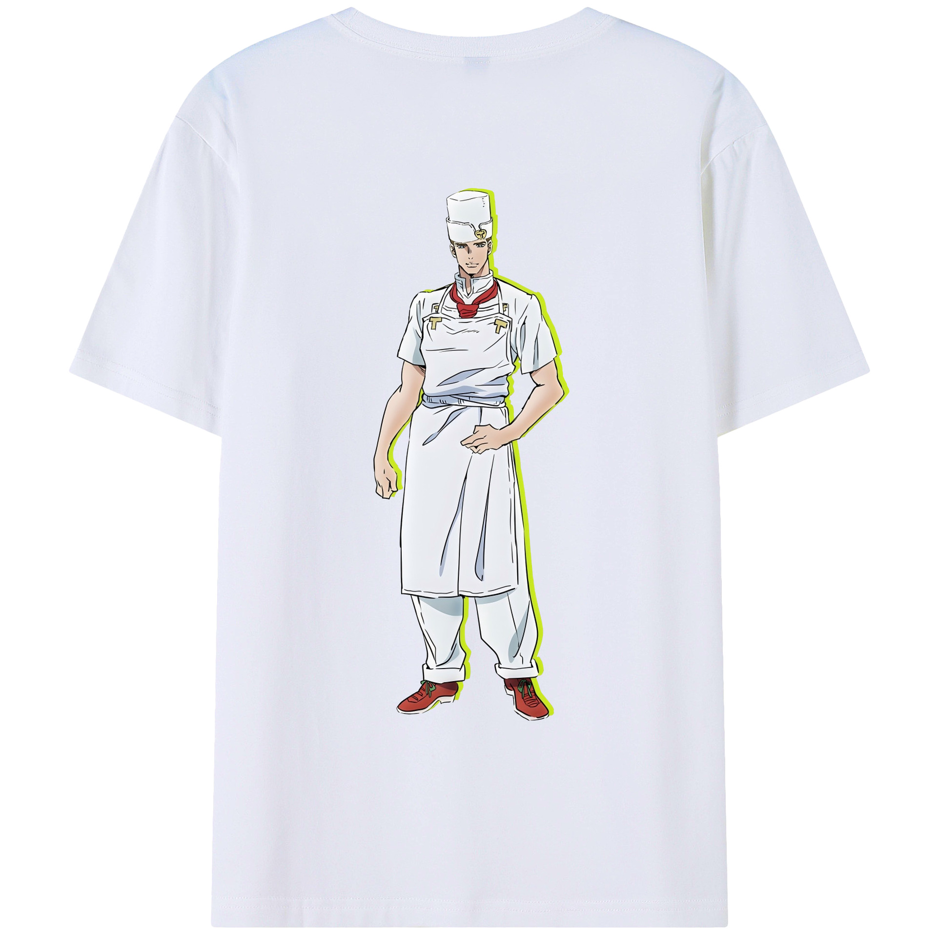 （画像用） ジョジョの奇妙な冒険 Tonio Trussardi JoJo's Bizarre Adventure トニオ?トラッサルディ 綿100％ メンズ半袖Tシャツ（バックプリント） 通気性