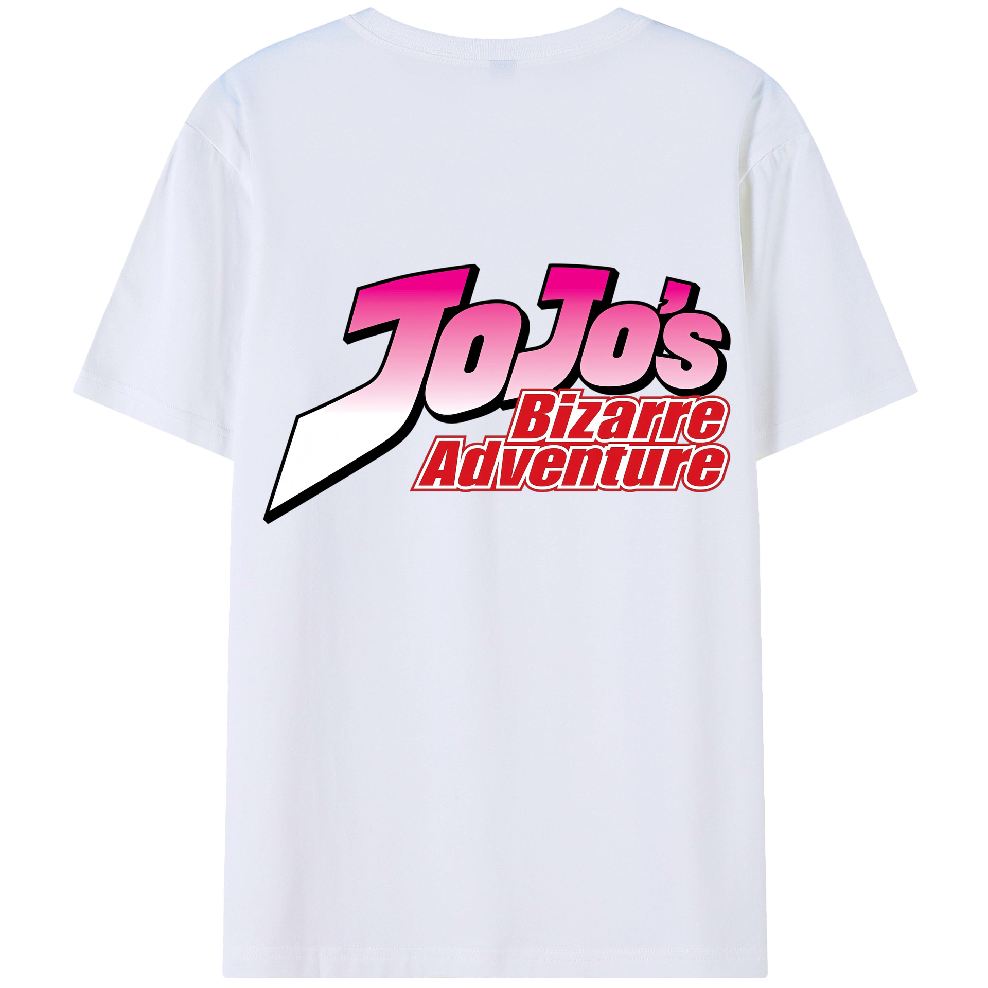 （画像用） ジョジョの奇妙な冒険 JoJo's Bizarre Adventure 綿100％ メンズ半袖Tシャツ（バックプリント） 通気性