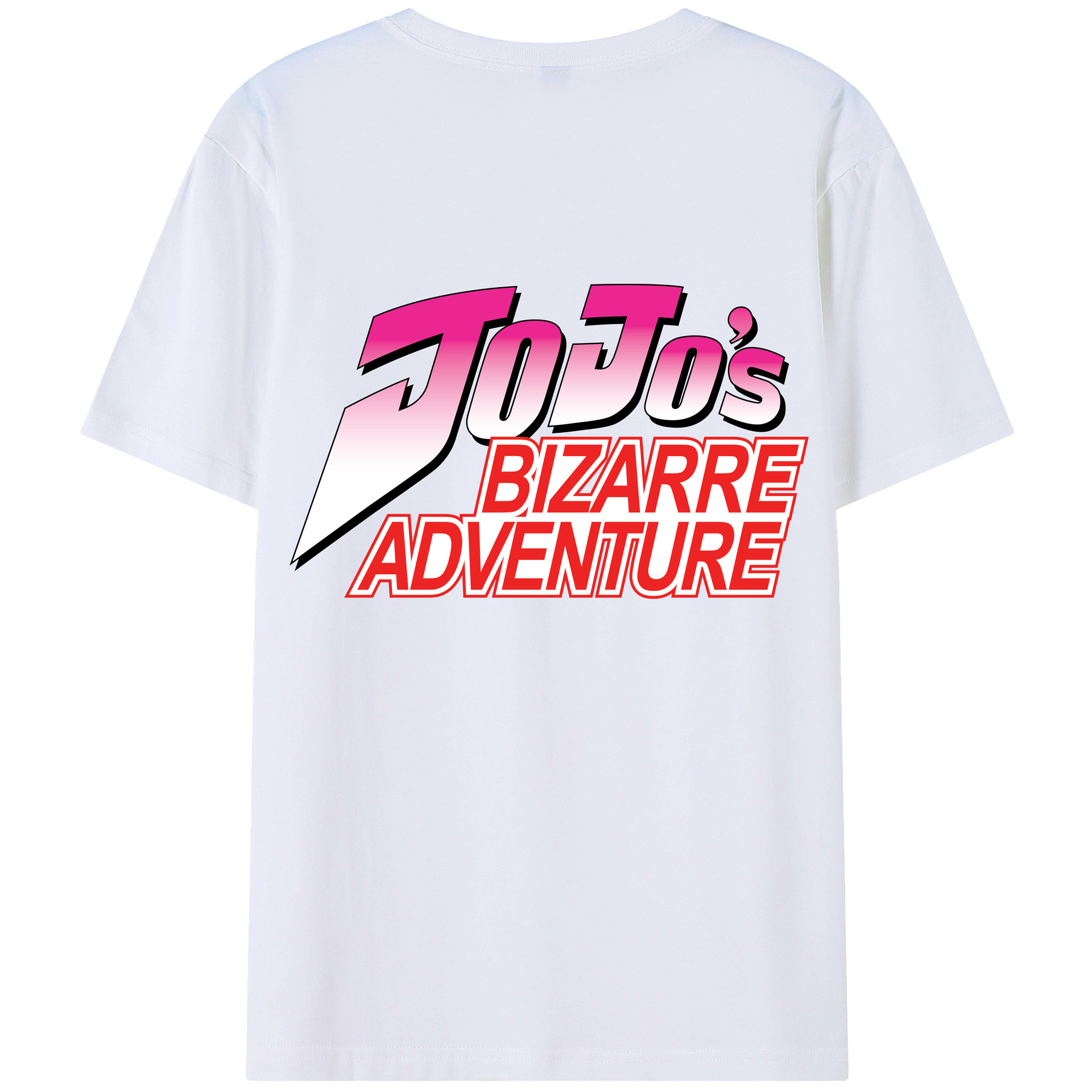 （画像用） ジョジョの奇妙な冒険 JoJo's Bizarre Adventure 綿100％ メンズ半袖Tシャツ（バックプリント） 通気性