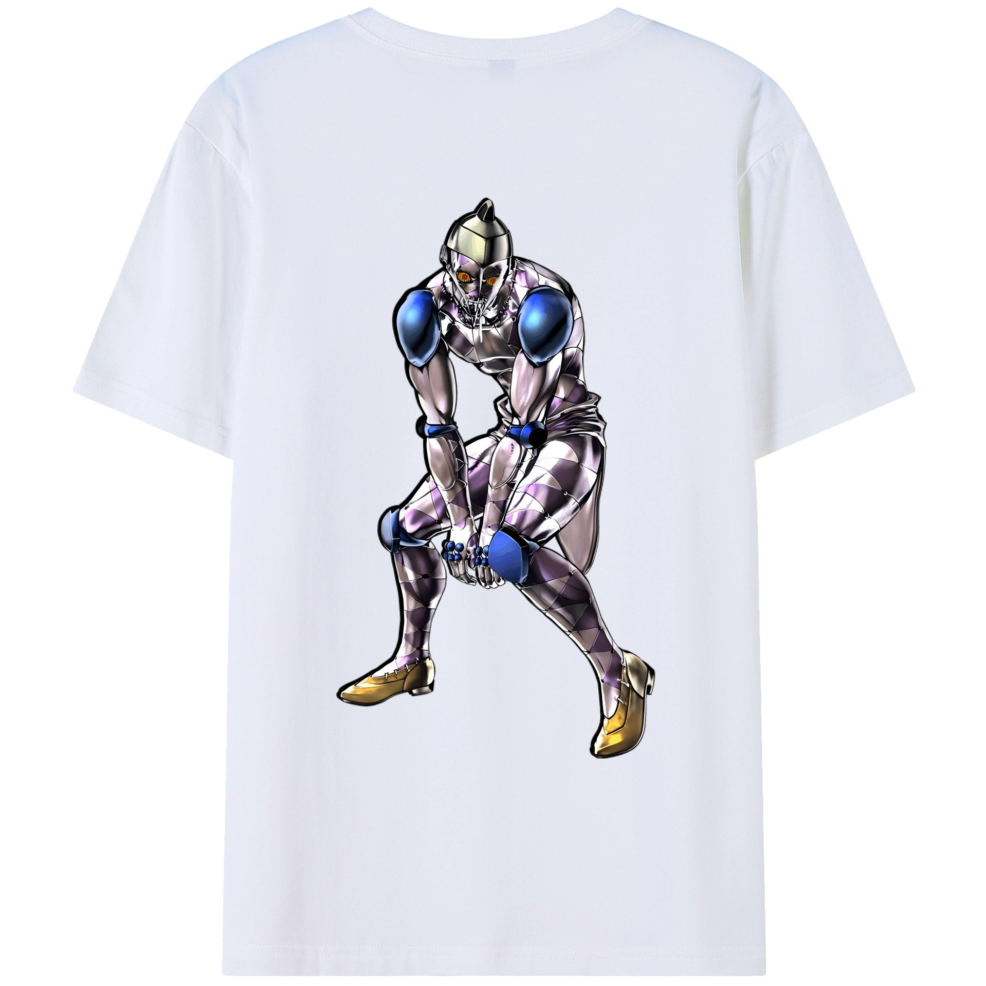 （画像用） ジョジョの奇妙な冒険 JoJo's Bizarre Adventure 綿100％ メンズ半袖Tシャツ（バックプリント） 通気性