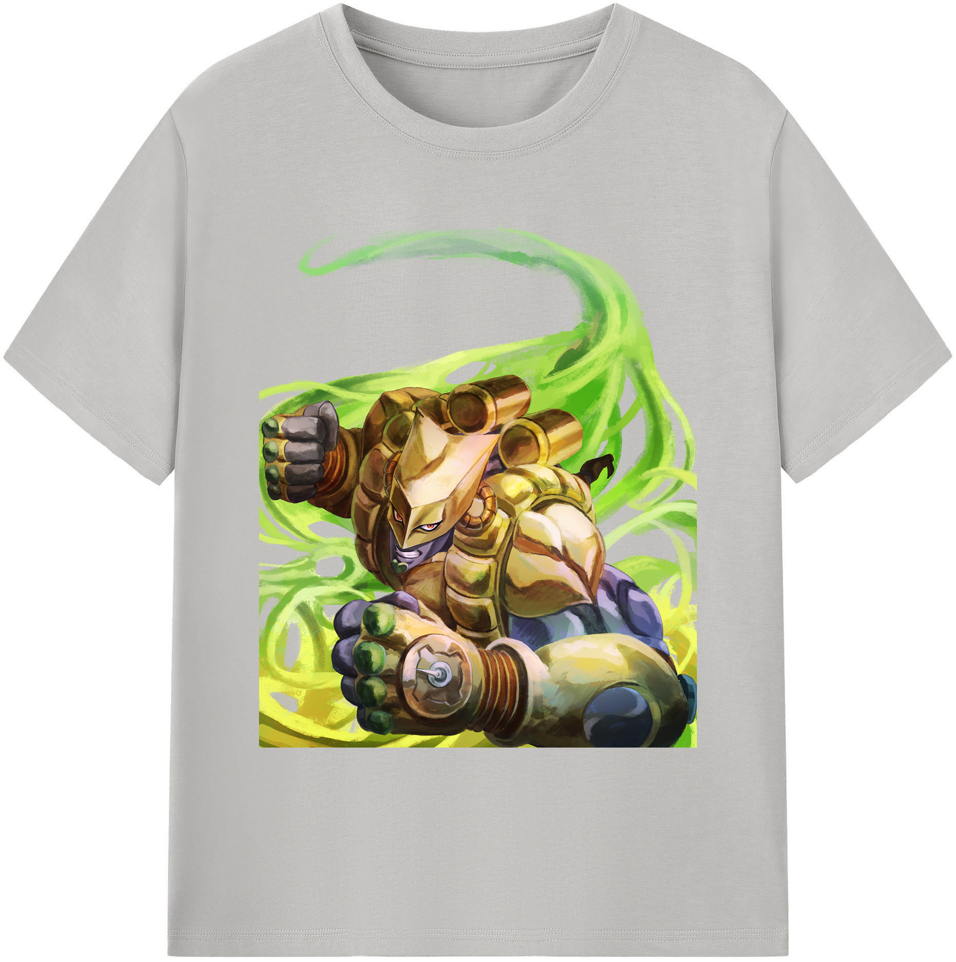 （画像用） ジョジョの奇妙な冒険 ディオ?ブランドー JoJo's Bizarre Adventure Dio Brando 綿100％ メンズ半袖Tシャツ｜肌触りやわらか＆通気性