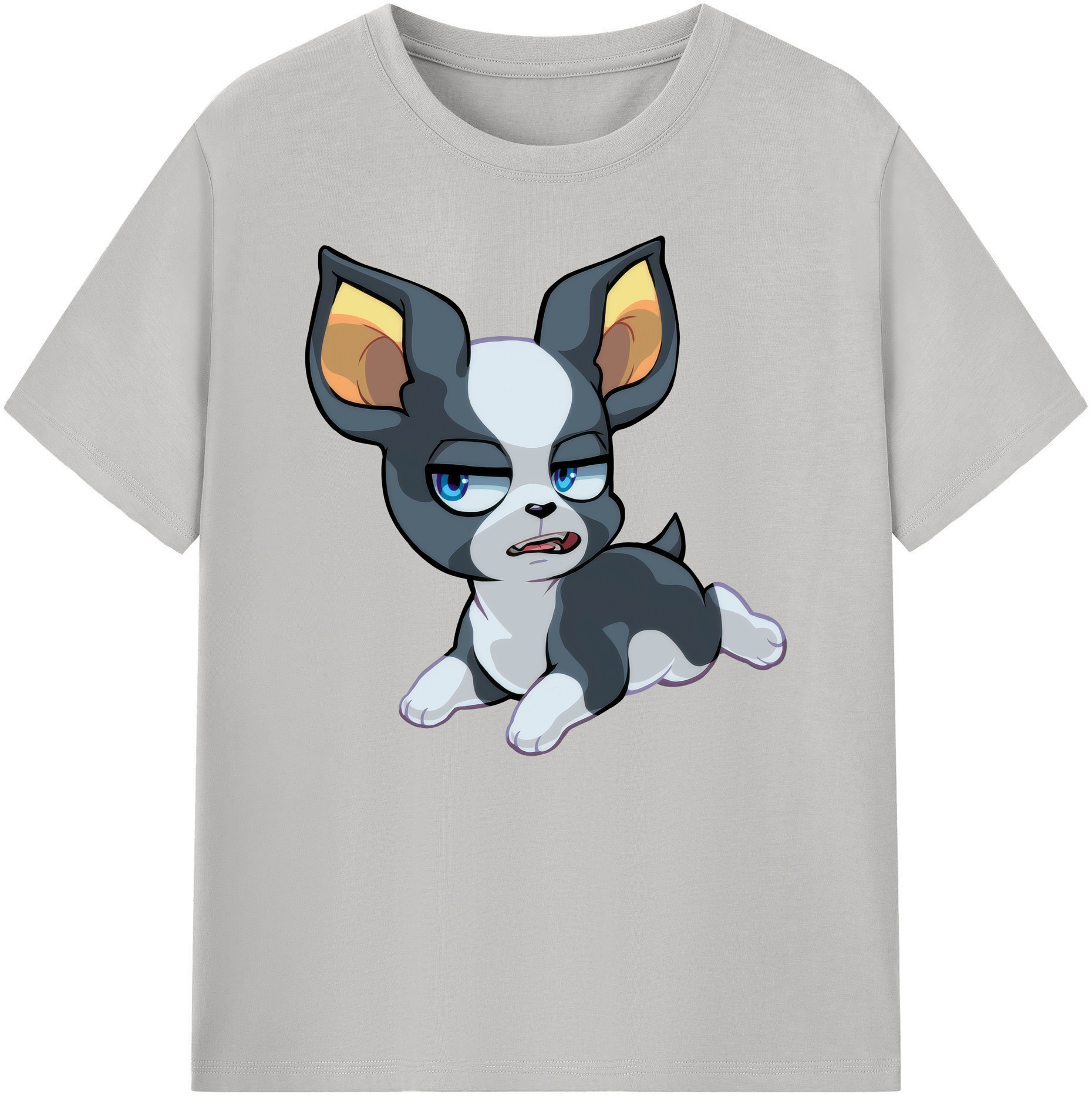 （画像用） ジョジョの奇妙な冒険 イギー JoJo's Bizarre Adventure Iggy 綿100％ メンズ半袖Tシャツ｜肌触りやわらか＆通気性