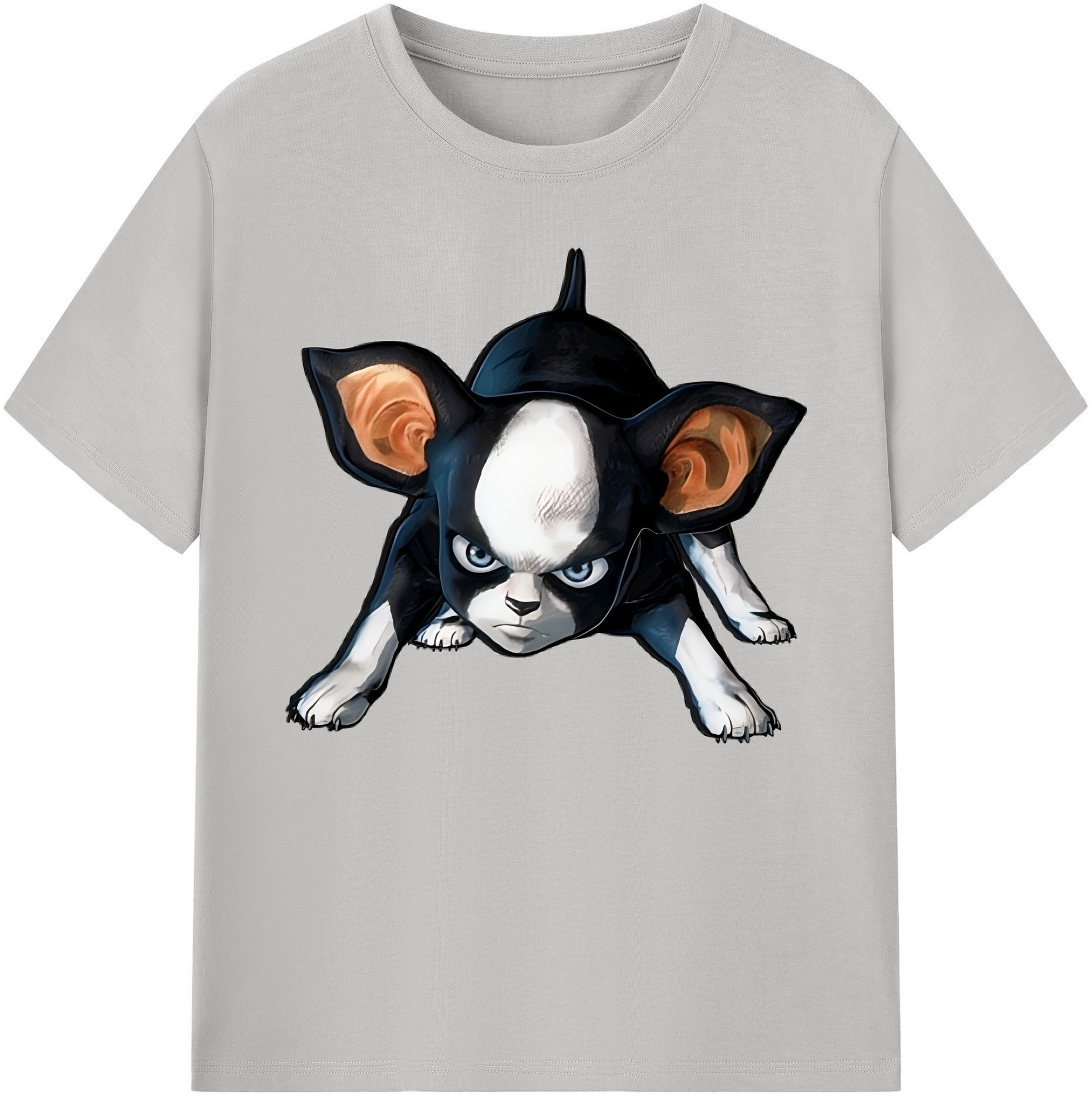 （画像用） ジョジョの奇妙な冒険 イギー JoJo's Bizarre Adventure Iggy 綿100％ メンズ半袖Tシャツ｜肌触りやわらか＆通気性