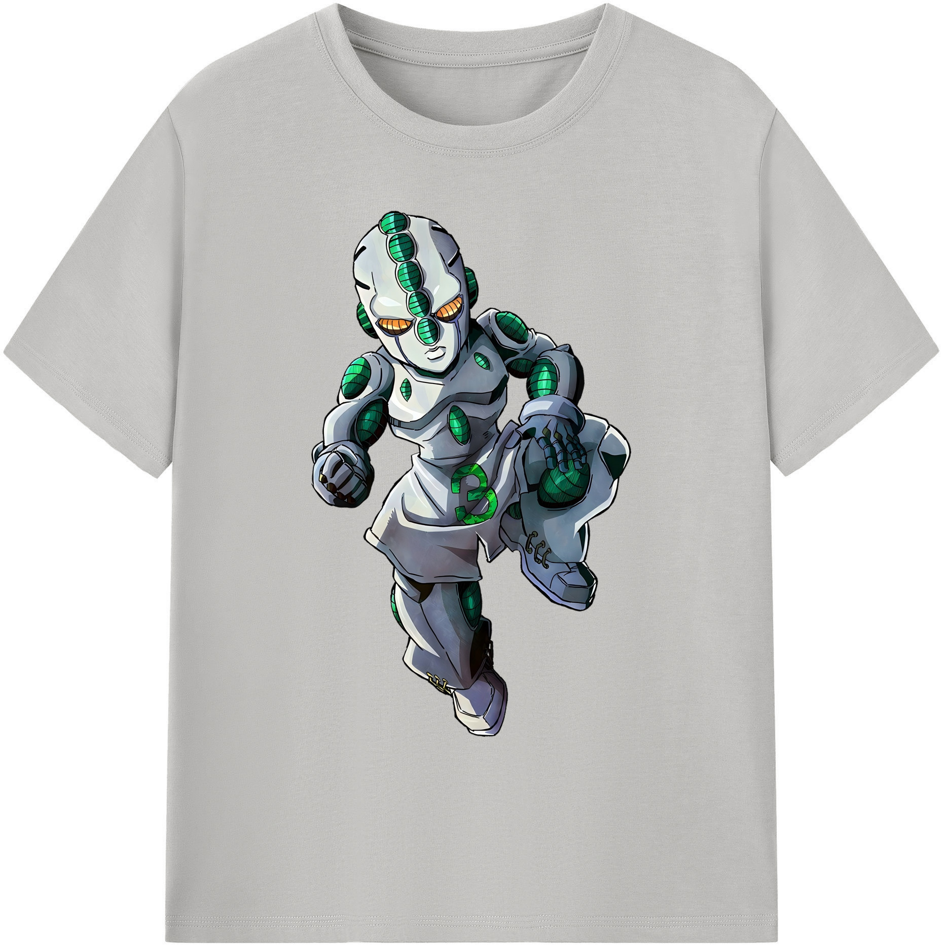 （画像用） ジョジョの奇妙な冒険 広瀨康一 JoJo's Bizarre Adventure Hirose Koichi 綿100％ メンズ半袖Tシャツ｜肌触りやわらか＆通気性