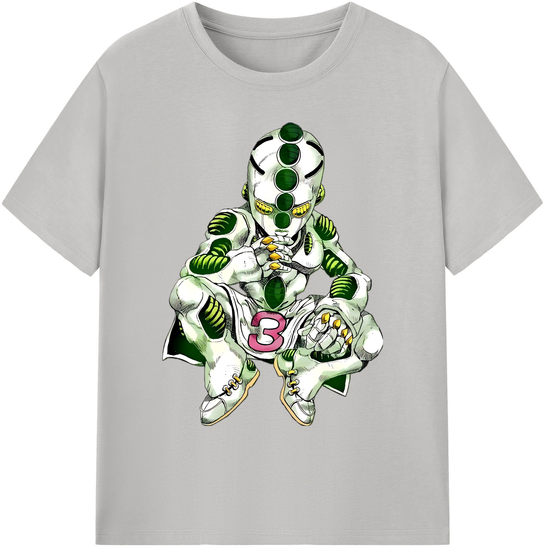 （画像用） ジョジョの奇妙な冒険 広瀨康一 JoJo's Bizarre Adventure Hirose Koichi 綿100％ メンズ半袖Tシャツ｜肌触りやわらか＆通気性