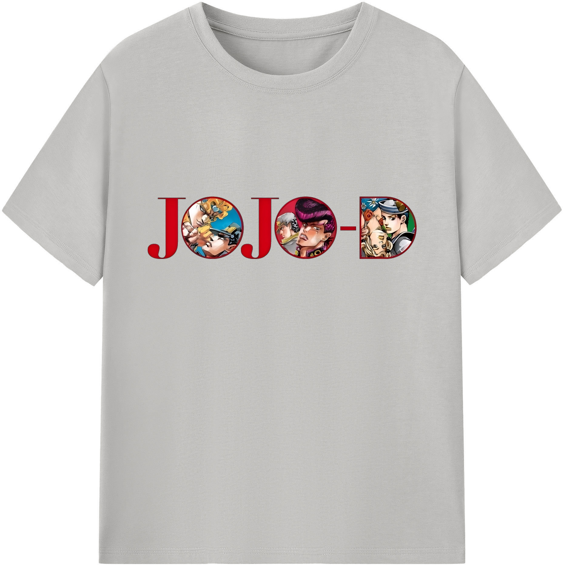 （画像用） ジョジョの奇妙な冒険 JoJo's Bizarre Adventure 綿100％ メンズ半袖Tシャツ｜肌触りやわらか＆通気性