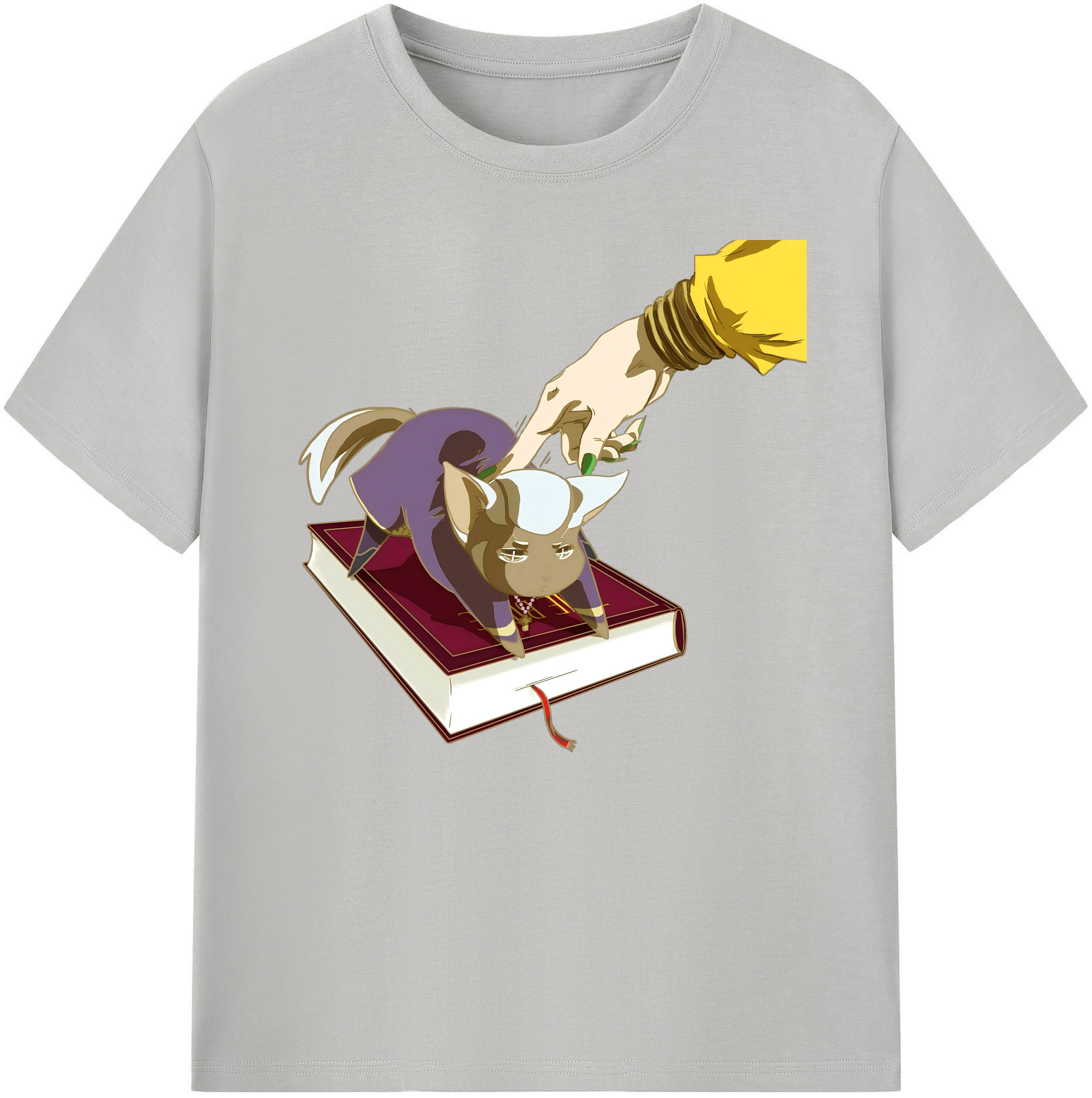 （画像用） ジョジョの奇妙な冒険 JoJo's Bizarre Adventure 綿100％ メンズ半袖Tシャツ｜肌触りやわらか＆通気性
