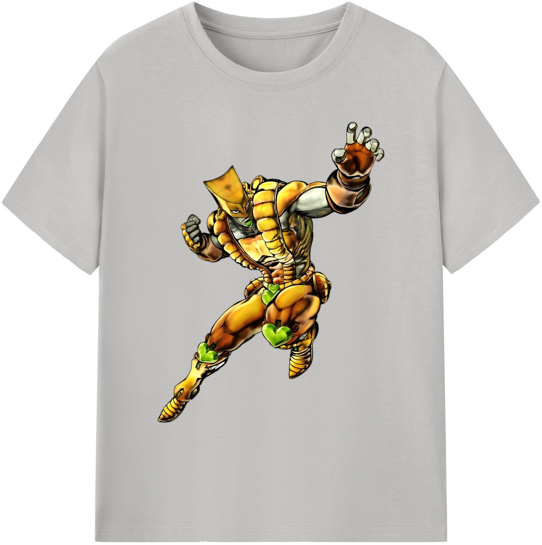 （画像用） ジョジョの奇妙な冒険 ディオ?ブランドー JoJo's Bizarre Adventure Dio Brando 綿100％ メンズ半袖Tシャツ｜肌触りやわらか＆通気性