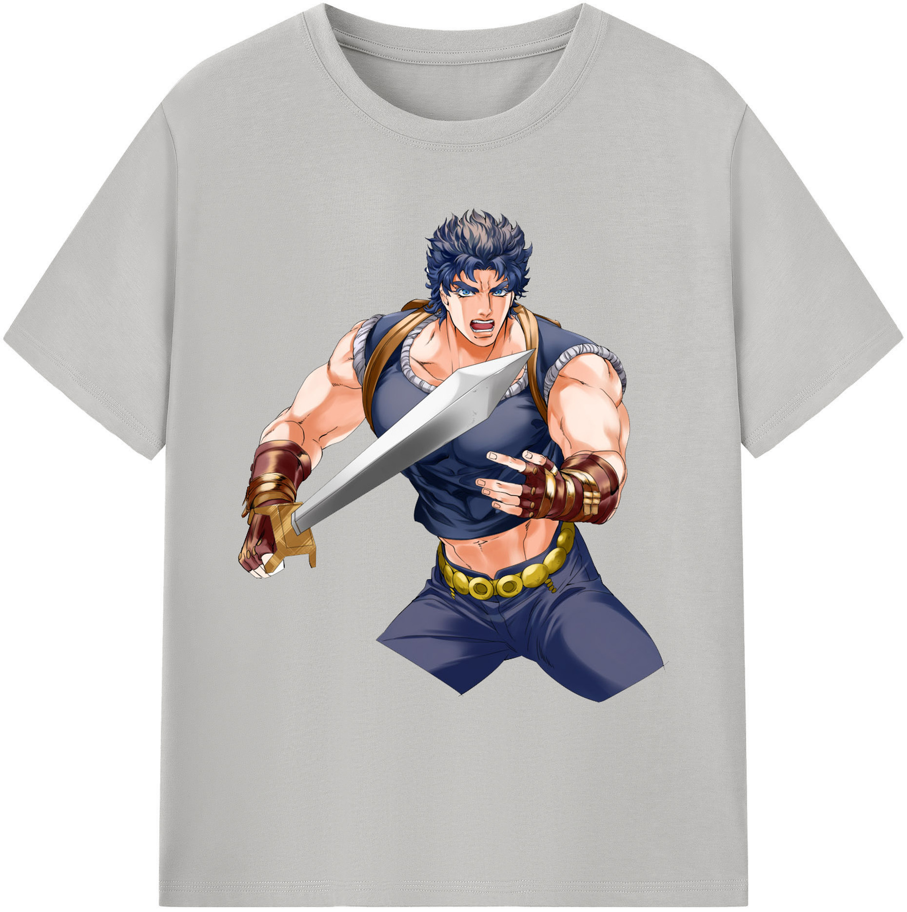 （画像用） ジョジョの奇妙な冒険 /ジョナサン?ジョースター JoJo's Bizarre Adventure Jonathan Joestar 綿100％ メンズ半袖Tシャツ｜肌触りやわらか＆通気性