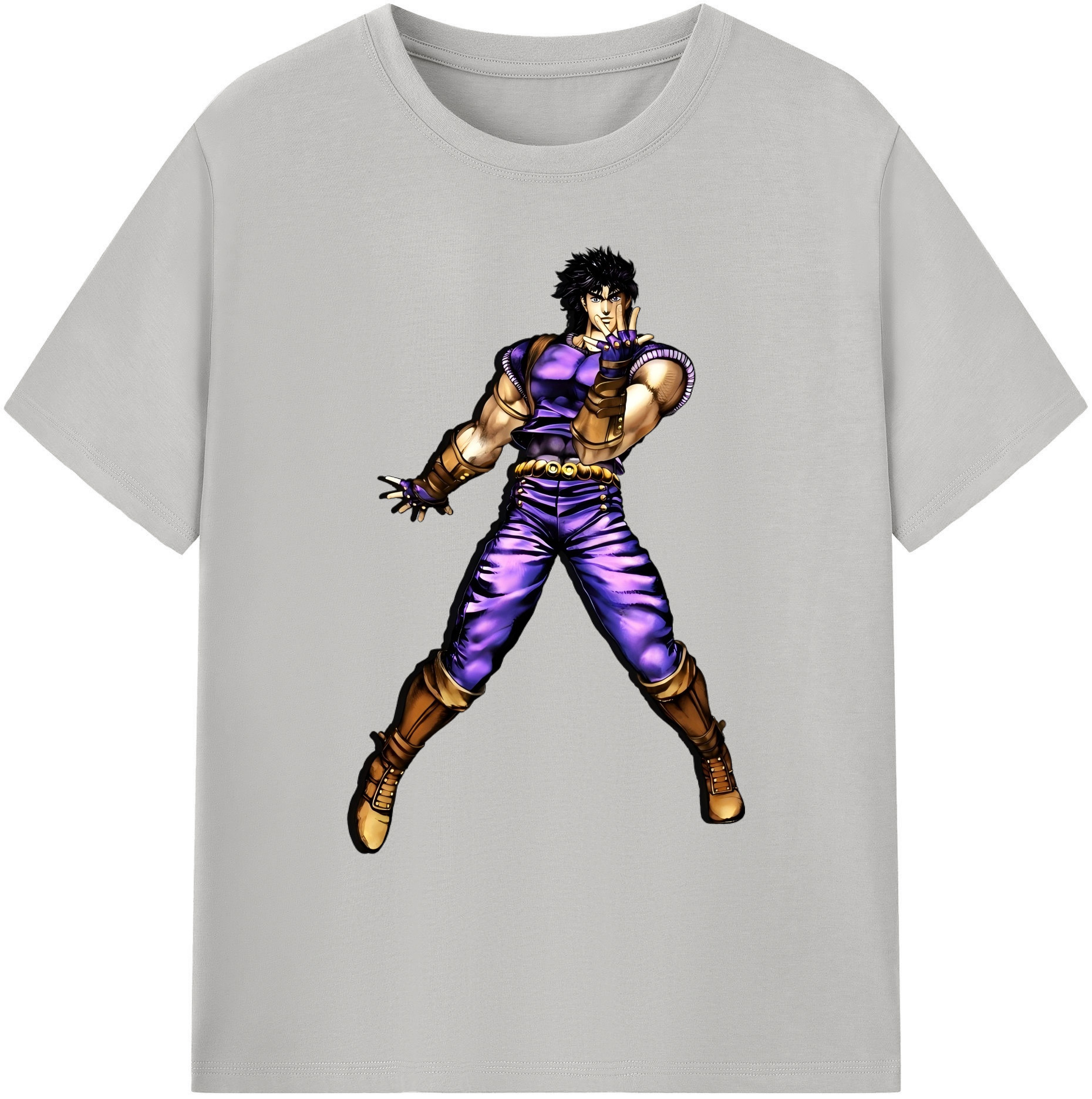 （画像用） ジョジョの奇妙な冒険 /ジョナサン?ジョースター JoJo's Bizarre Adventure Jonathan Joestar 綿100％ メンズ半袖Tシャツ｜肌触りやわらか＆通気性