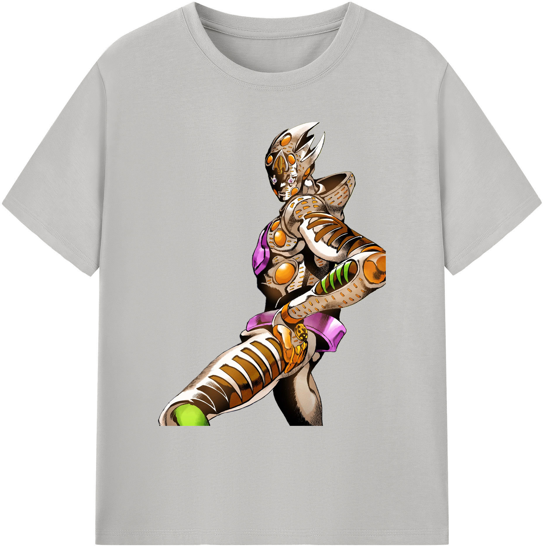（画像用） ジョジョの奇妙な冒険 ジョルノ?ジョバァーナ JoJo's Bizarre Adventure Giorno Giovanna 綿100％ メンズ半袖Tシャツ｜肌触りやわらか＆通気性