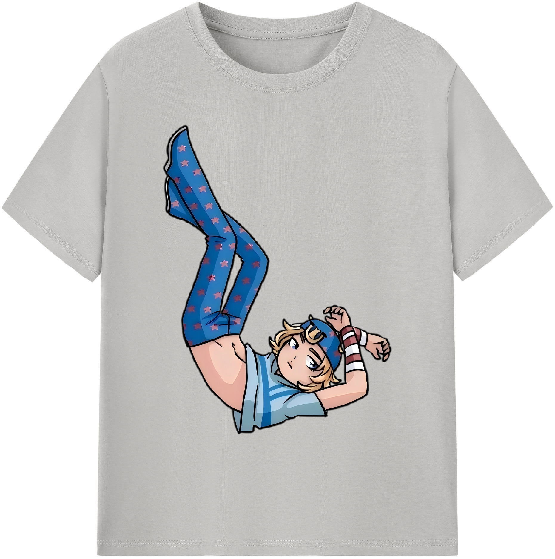 （画像用） ジョジョの奇妙な冒険 グイード?ミスタ JoJo's Bizarre Adventure Guido Mista 綿100％ メンズ半袖Tシャツ｜肌触りやわらか＆通気性