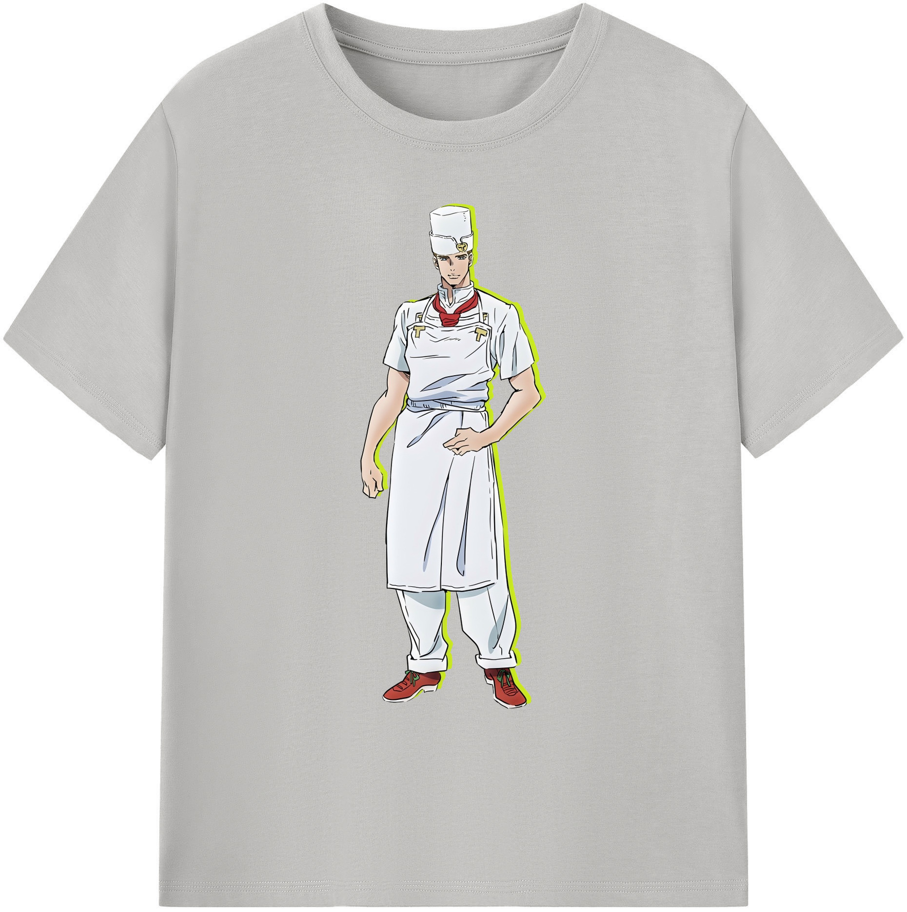 （画像用） ジョジョの奇妙な冒険 Tonio Trussardi JoJo's Bizarre Adventure トニオ?トラッサルディ 綿100％ メンズ半袖Tシャツ｜肌触りやわらか＆通気性