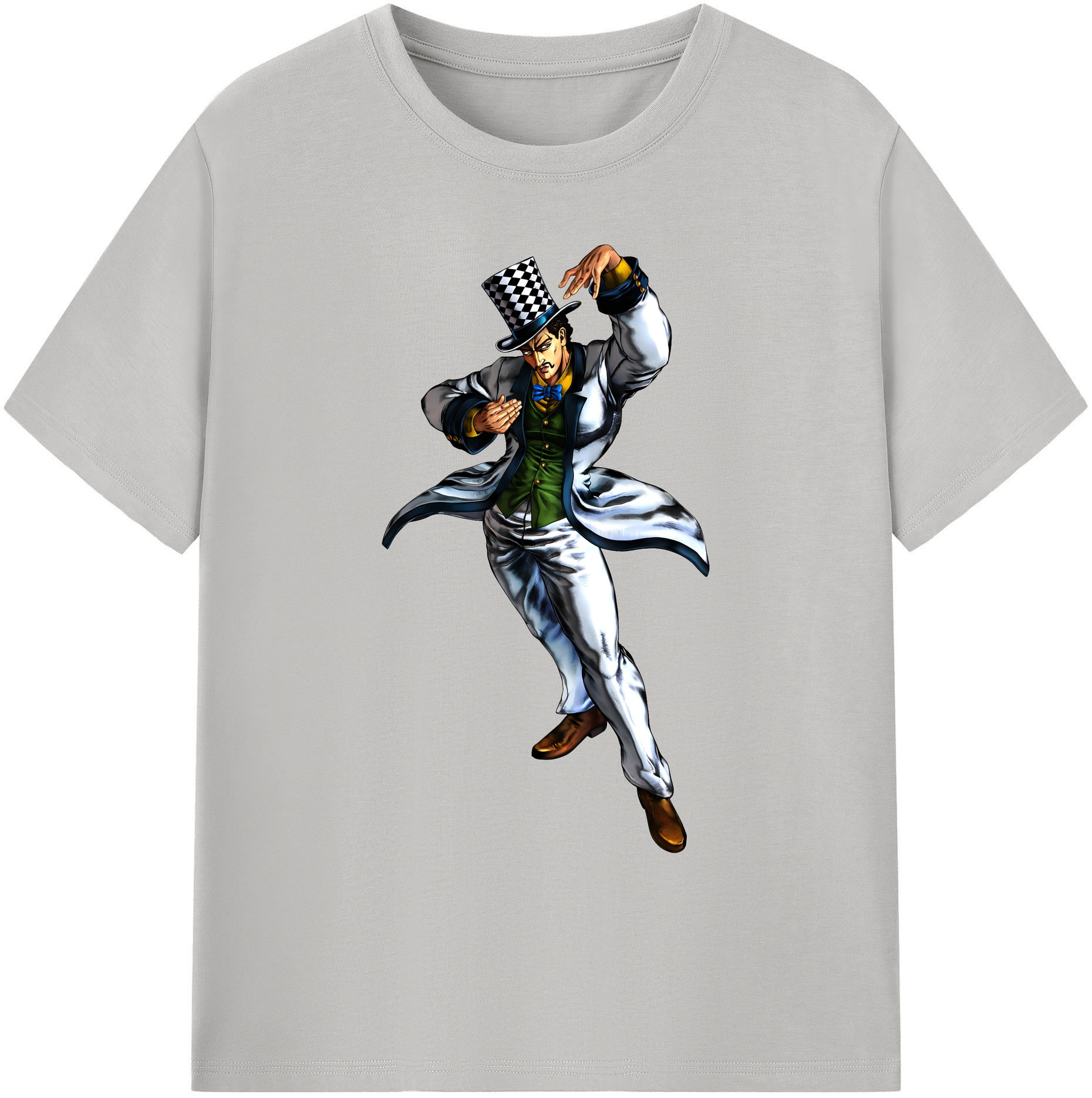 （画像用） ジョジョの奇妙な冒険 ウィル?アントニオ?ツェペリ JoJo's Bizarre Adventure Will Anthonio Zeppeli 綿100％ メンズ半袖Tシャツ｜肌触りやわらか＆通気性